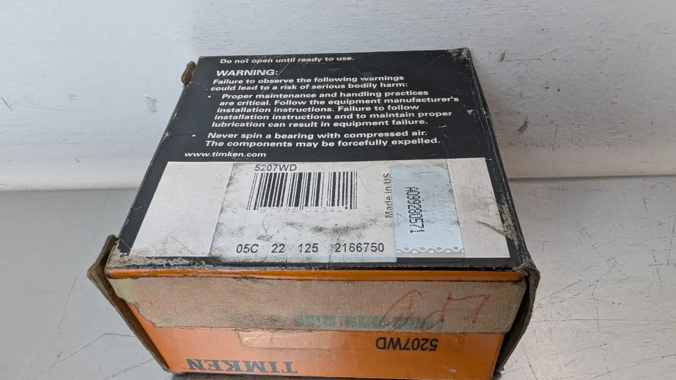 Timken 5207WD Double Row Angular Contact Bearing 35mm ID 72mm OD 30.17mm Wide