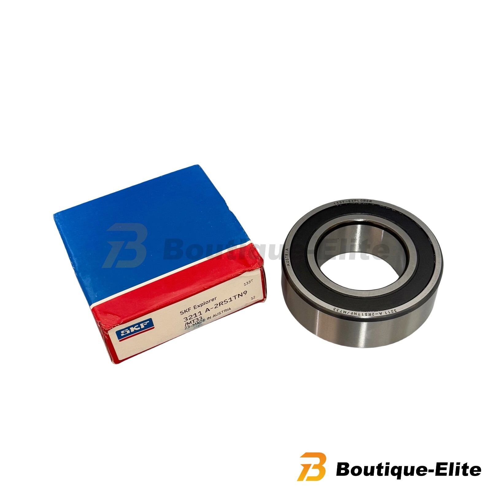 New ANGULAR CONTACT BALL BEARING, SEALED 55x100x33.3 mm 5211 FOR SKF