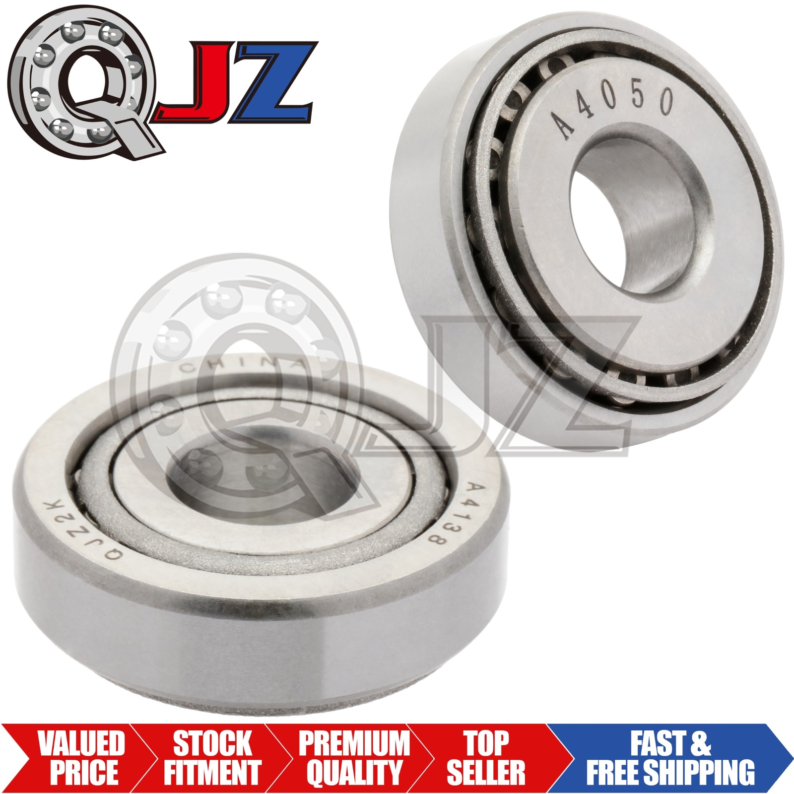 [2-Pack] A4050-A4138 Tapered Roller Bearing 1/2″ x 1.3775″ x 0.433″ (IDxODxW)