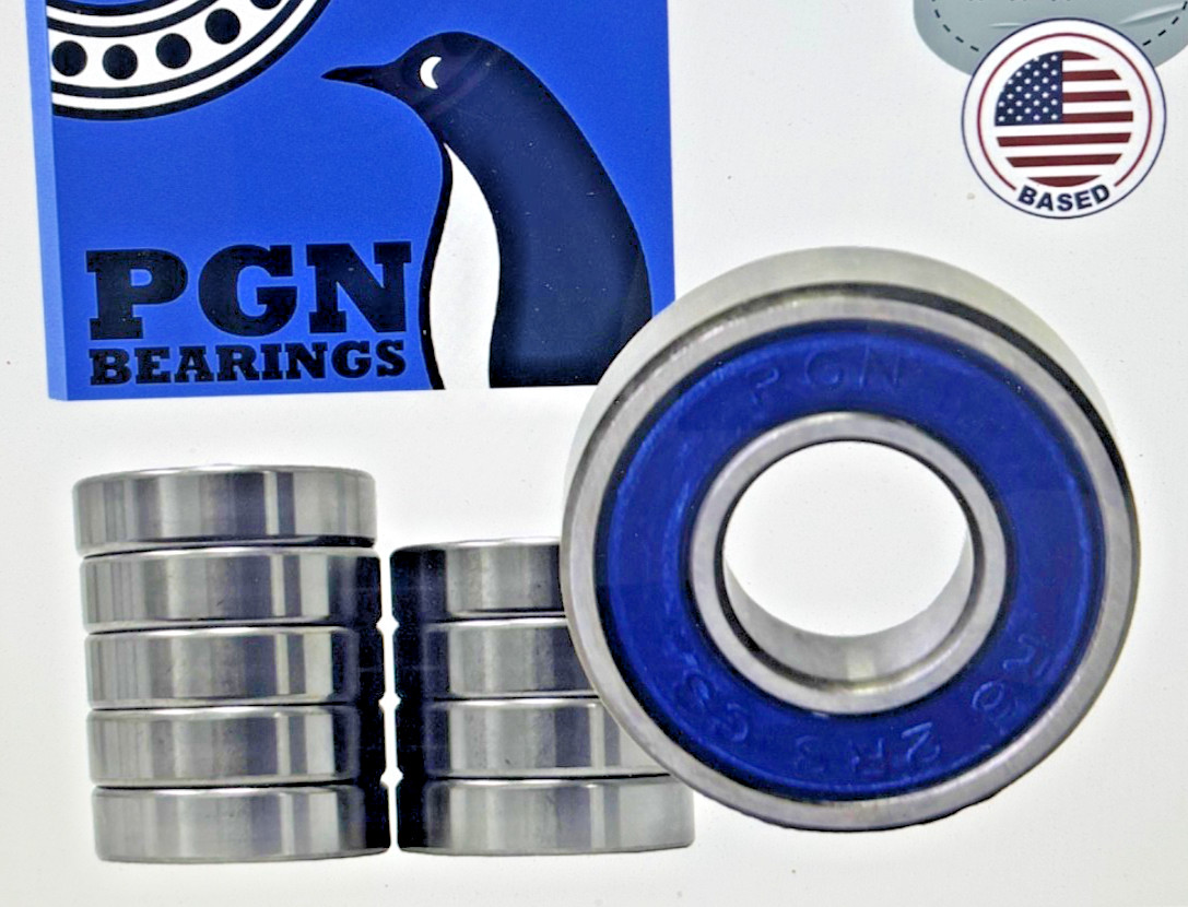 (20) R6-2RS Premium Rubber Seal Ball Bearing C3, 3/8″x7/8″x9/32″, R6rs (S2)