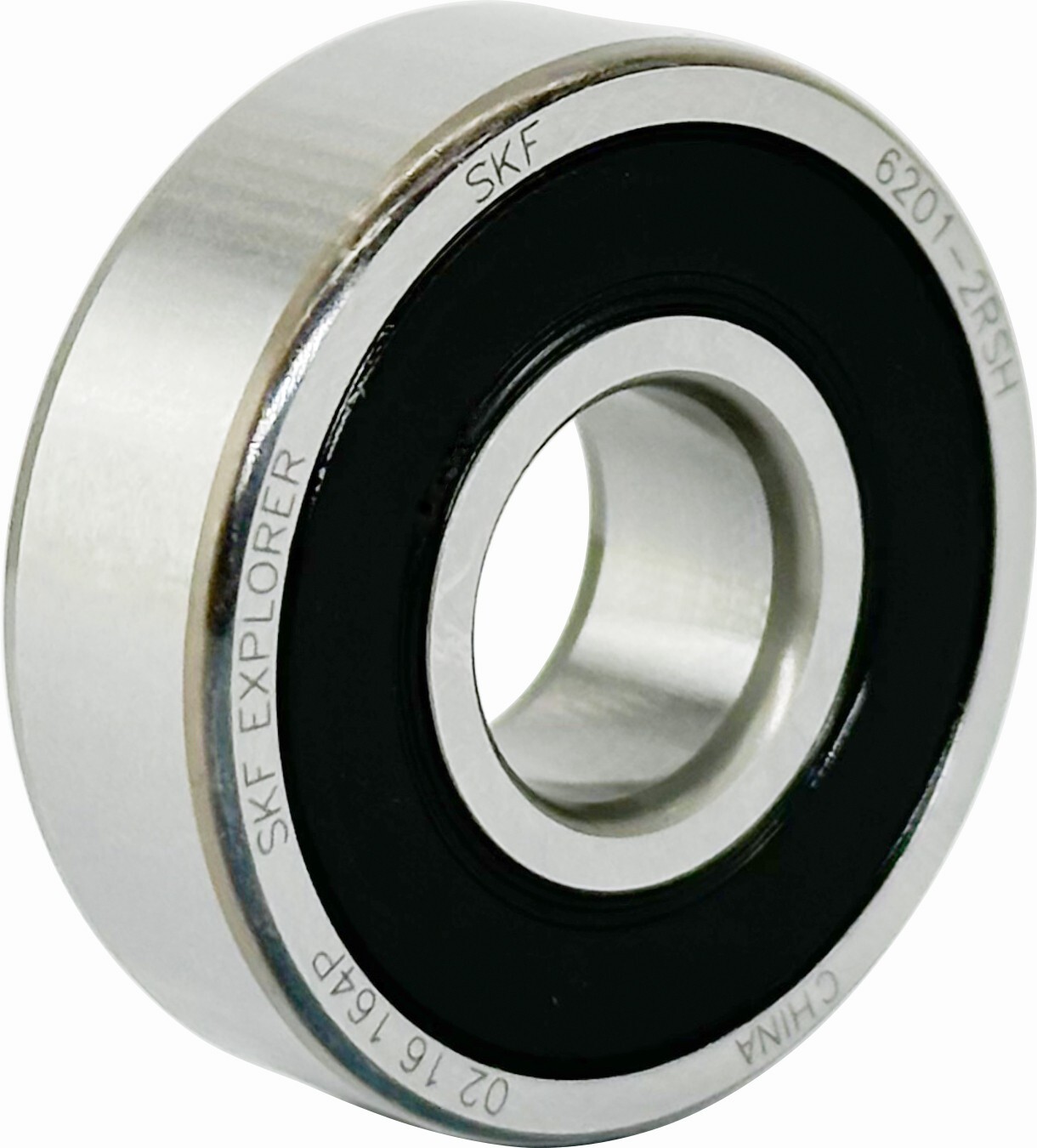 (2 PACK) SKF 6201-2RSH 12X32X10MM Double Rubber Seal Ball Bearings 6201RS