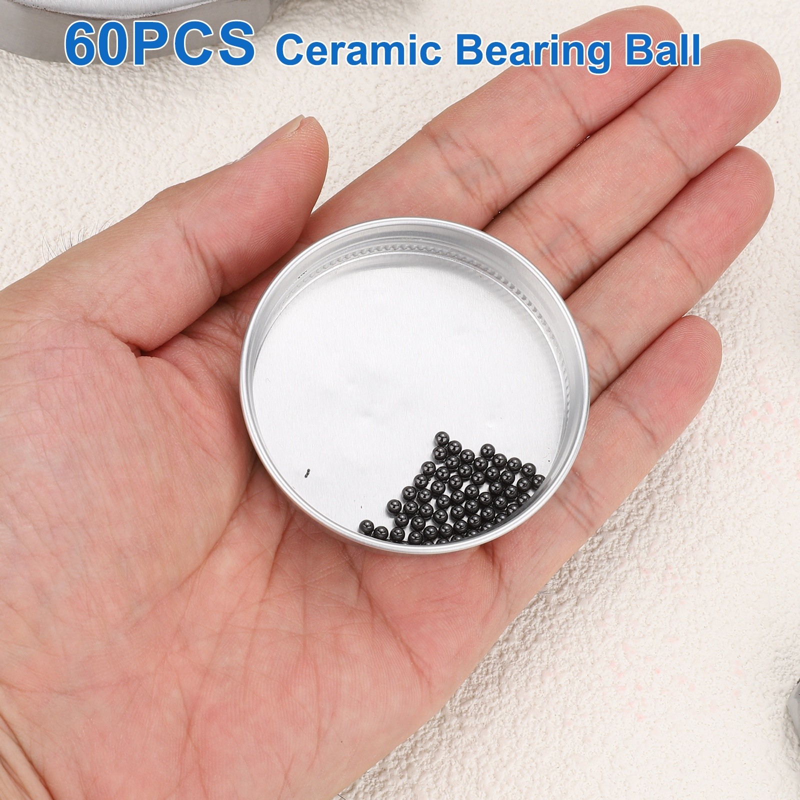 60pcs Ceramic Bearing Balls 2.5mm, Si3N4 Silicon Nitride G10 Precision