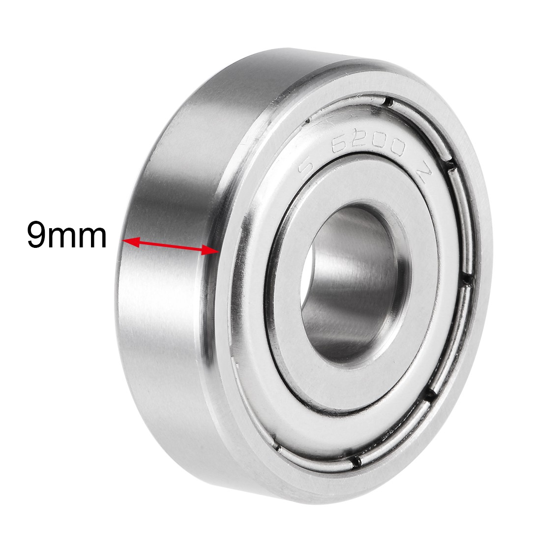 S6200ZZ Deep Groove Ball Bearings 10mm x 30mm x 9mm 2pcs