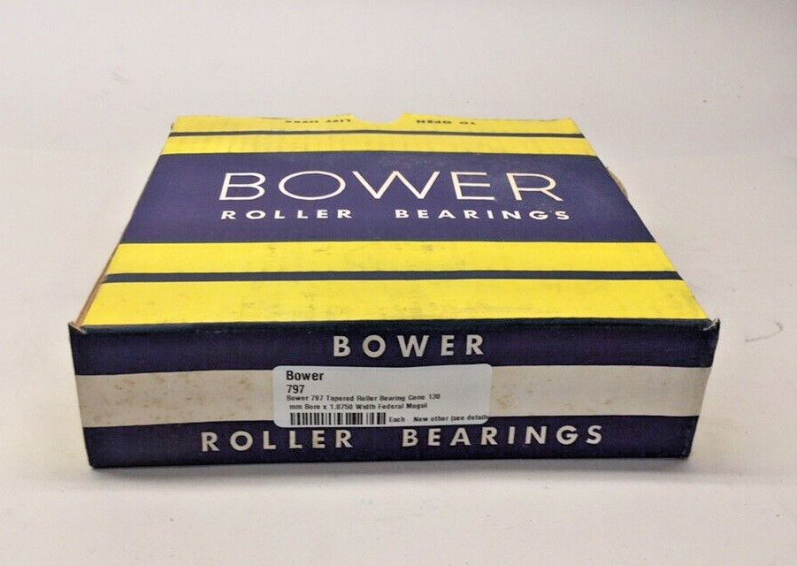 Bower 797 Tapered Roller Bearing Cone 130 mm Bore x 1.8750 Width Federal Mogul