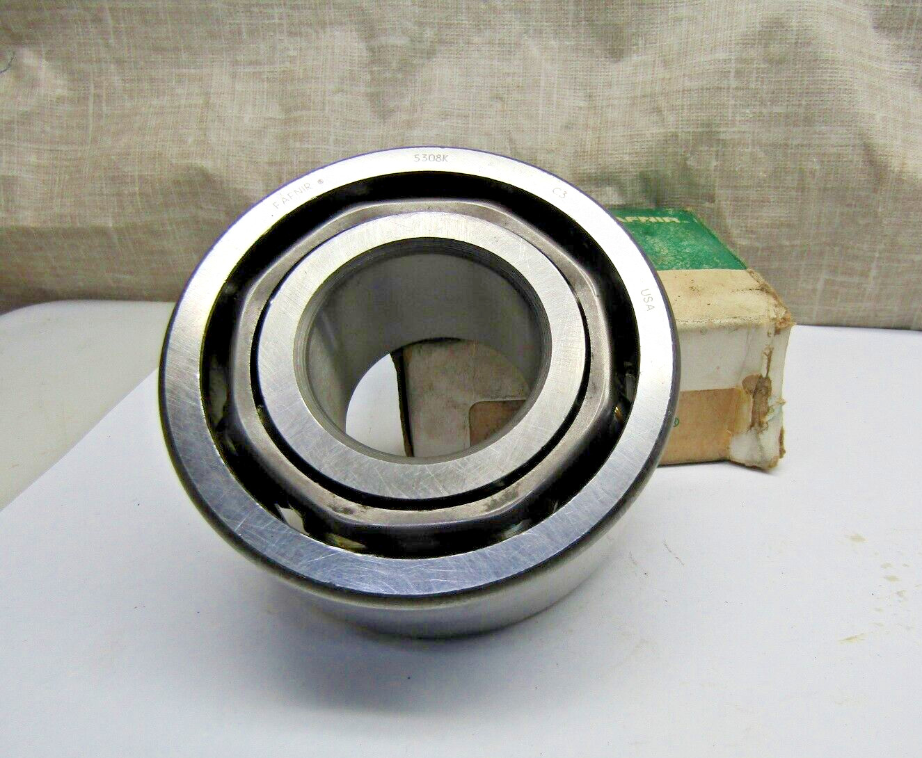 Fafnir 5308K 40 mm x 90 mm x 36.5 mm (1-7/16″) Angular Contact Bearing