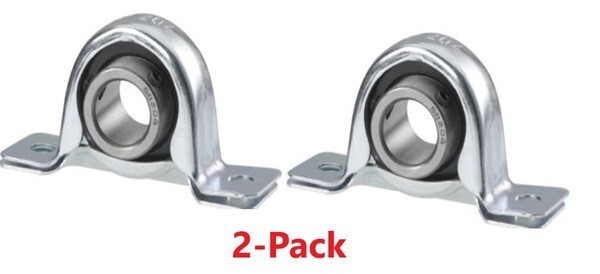 2-Pack, 1/2″ SBPP201-8 Pressed Steel Pillow Block Bearing With Set screw