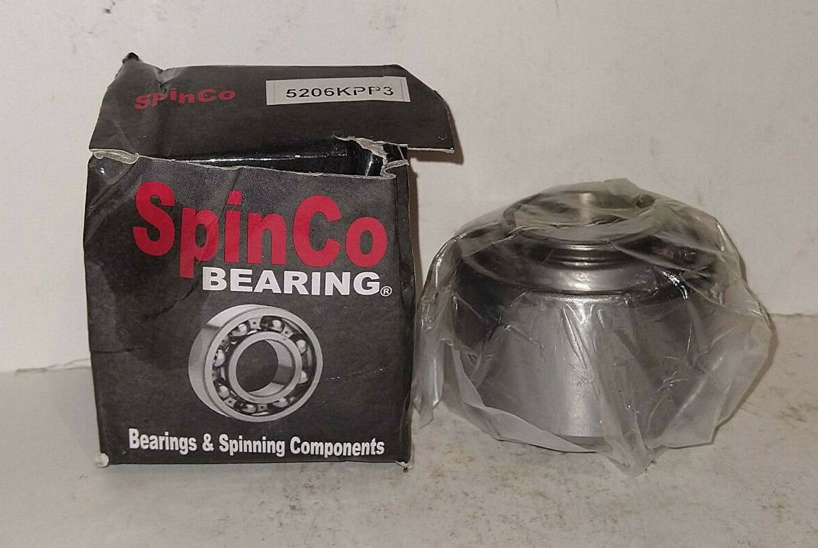 1 NEW SPIN CO 5206KPP3 DOUBLE ROW SPECIAL AG BEARING NIB ***MAKE OFFER***