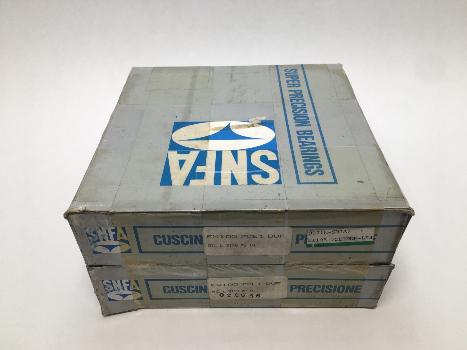 SNFA EX105-7CE1DUF Bearing 105x160x26 mm 7021-C EX-105-7-CE-1-DUF/DUH ABEC7 2Pcs