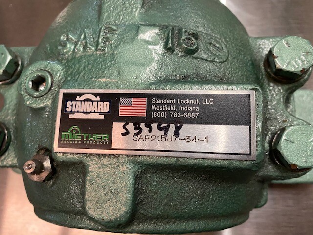 Standard Miether Split Pillow Block Bearing SAF 15 series 2 bolt, SAF215J7-34-1