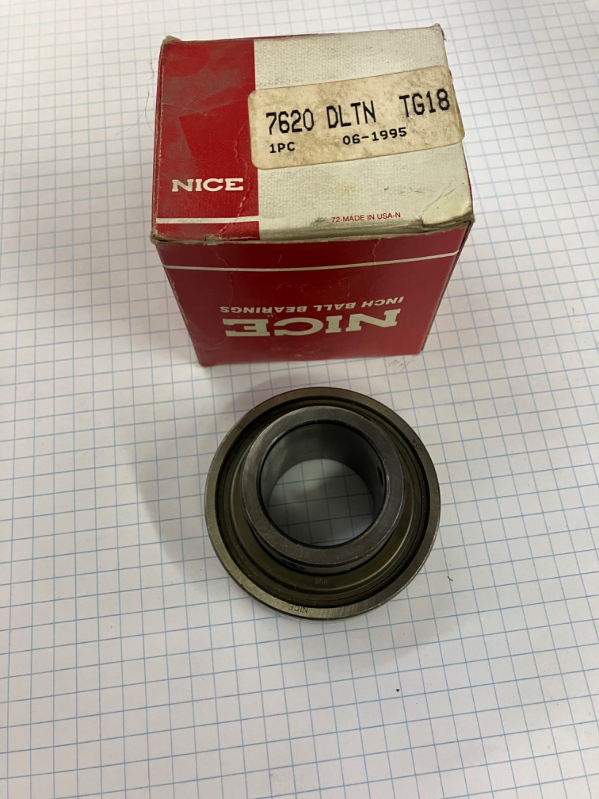 NEW OPEN BOX- NICE 7620 DLTN TG18 Radial Bearing 1-1/4″ Bore