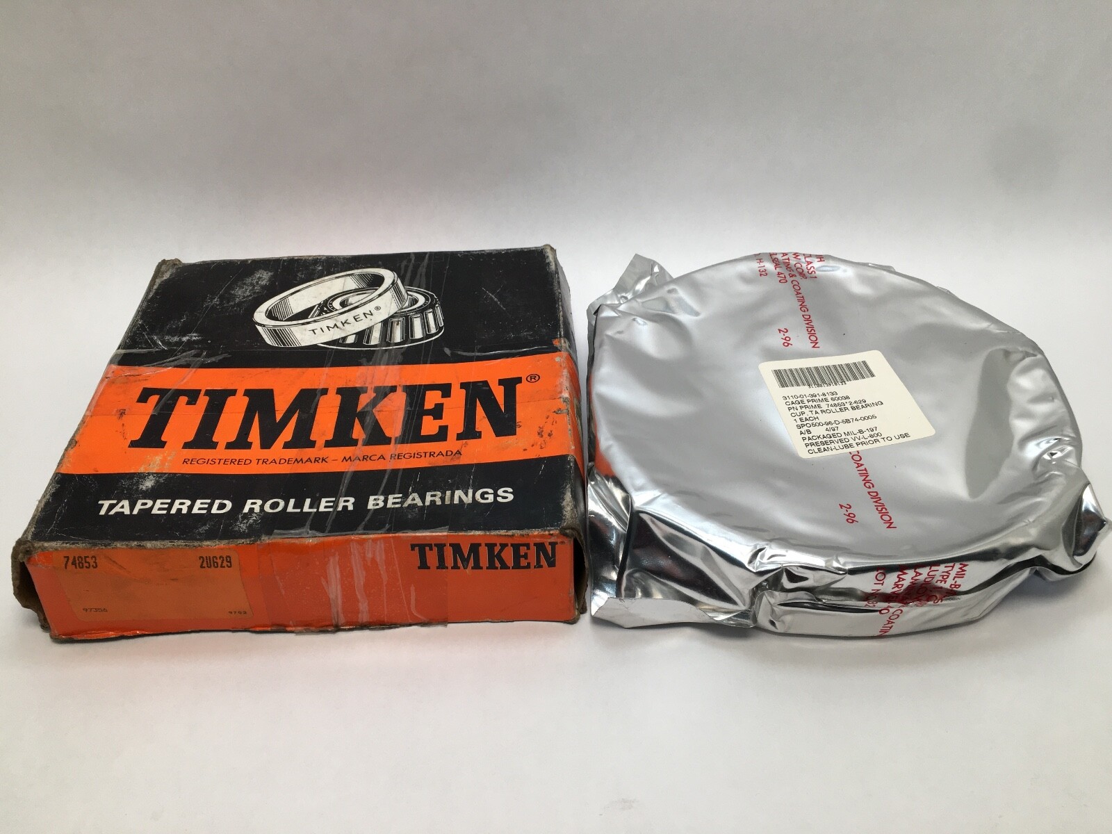 Timken 74853 Taper Bearing Cup 8-1/2″ OD 1-7/8″ W USA