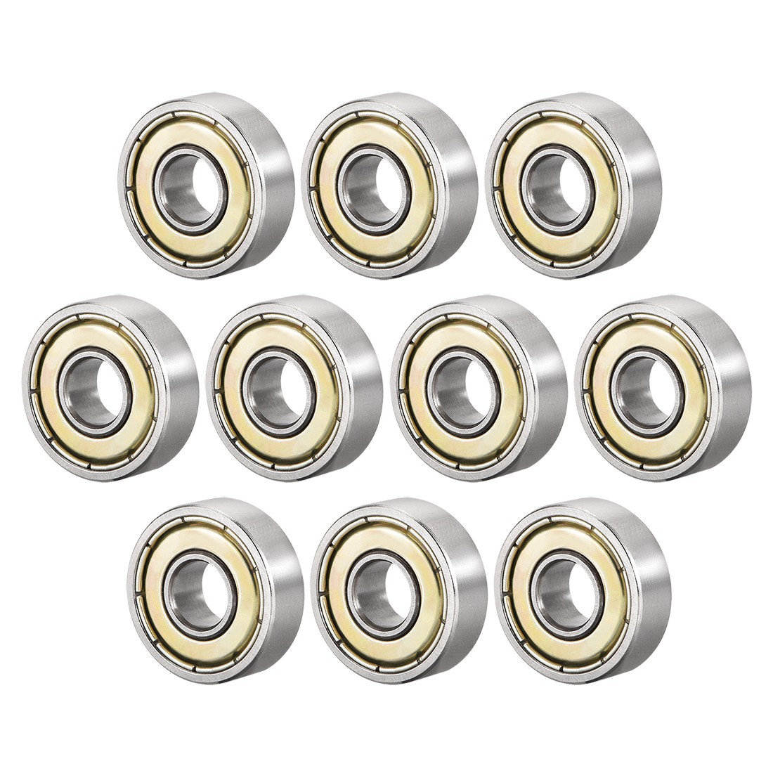 10pack 607ZZ Ball Bearings Double Shield 7mmx19mmx6mm High Carbon Steel Z1