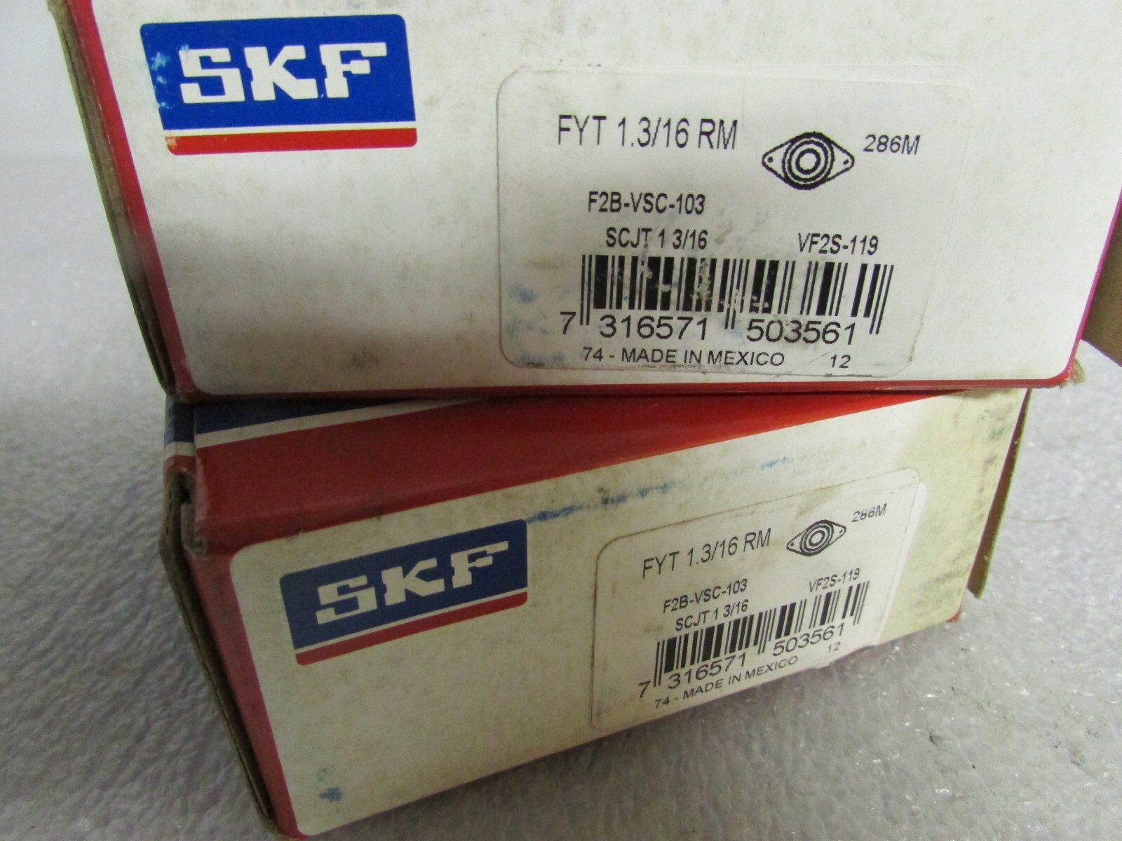 SKF FYT 1.3/16 RM F2B-VSC-103 Bearings-Flange Block Bearings