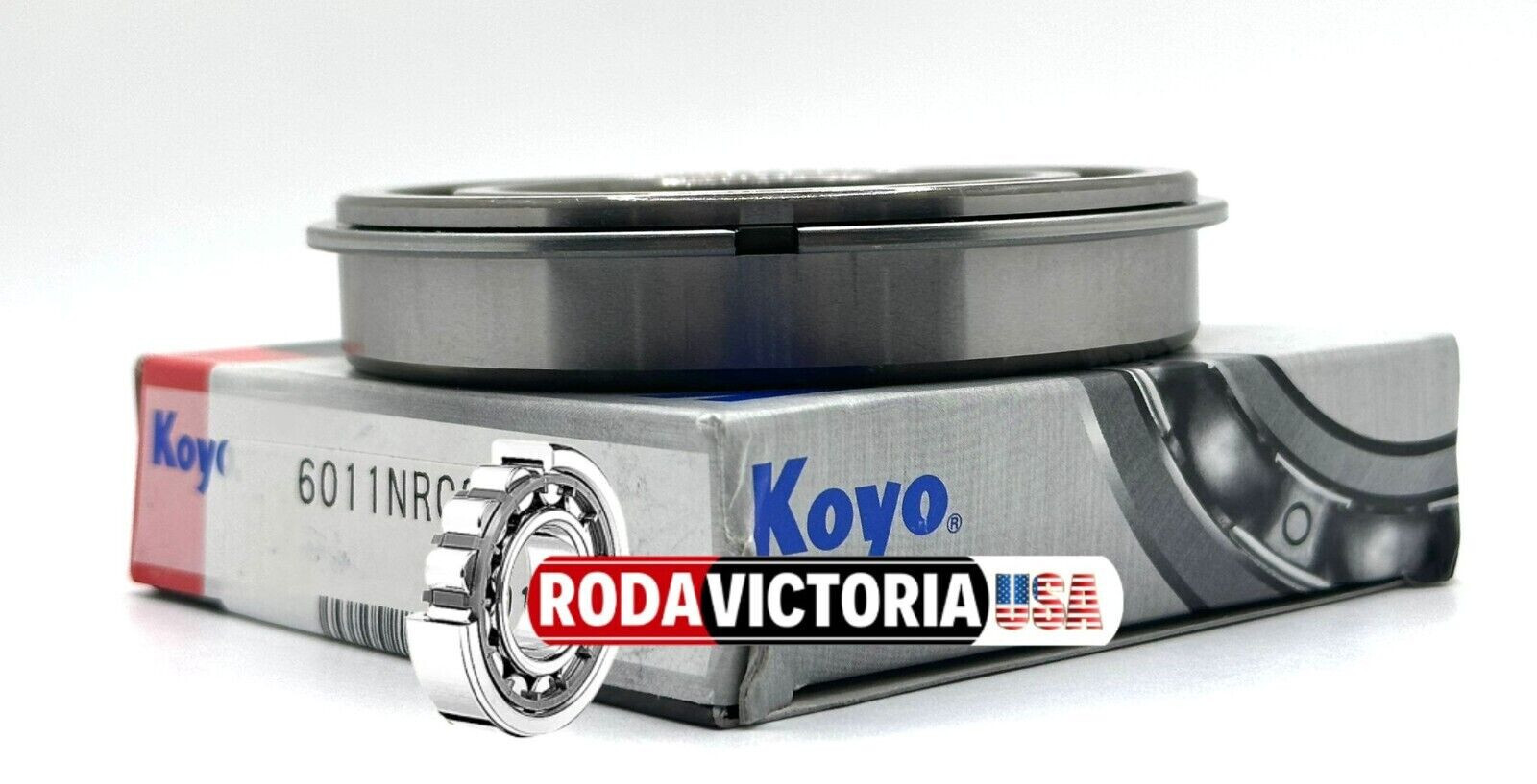KOYO 6011 NR C3 BALL BEARING, OPEN, NO SEALS + SNAP RING 55x90x18mm