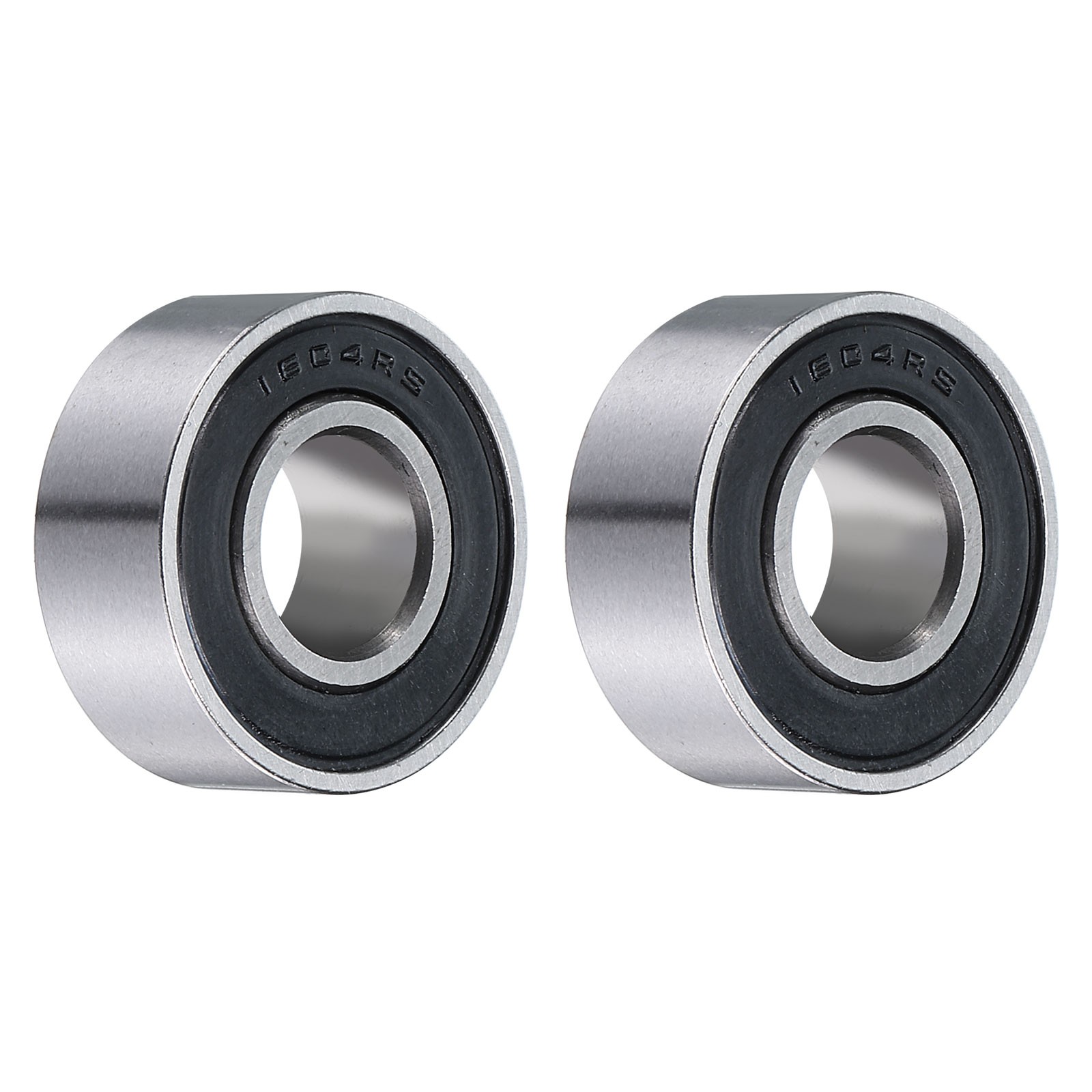 2pcs 1604-2RS Ball Bearings 0.371×0.877×0.342″ Double Sealed ABEC3 ZV2