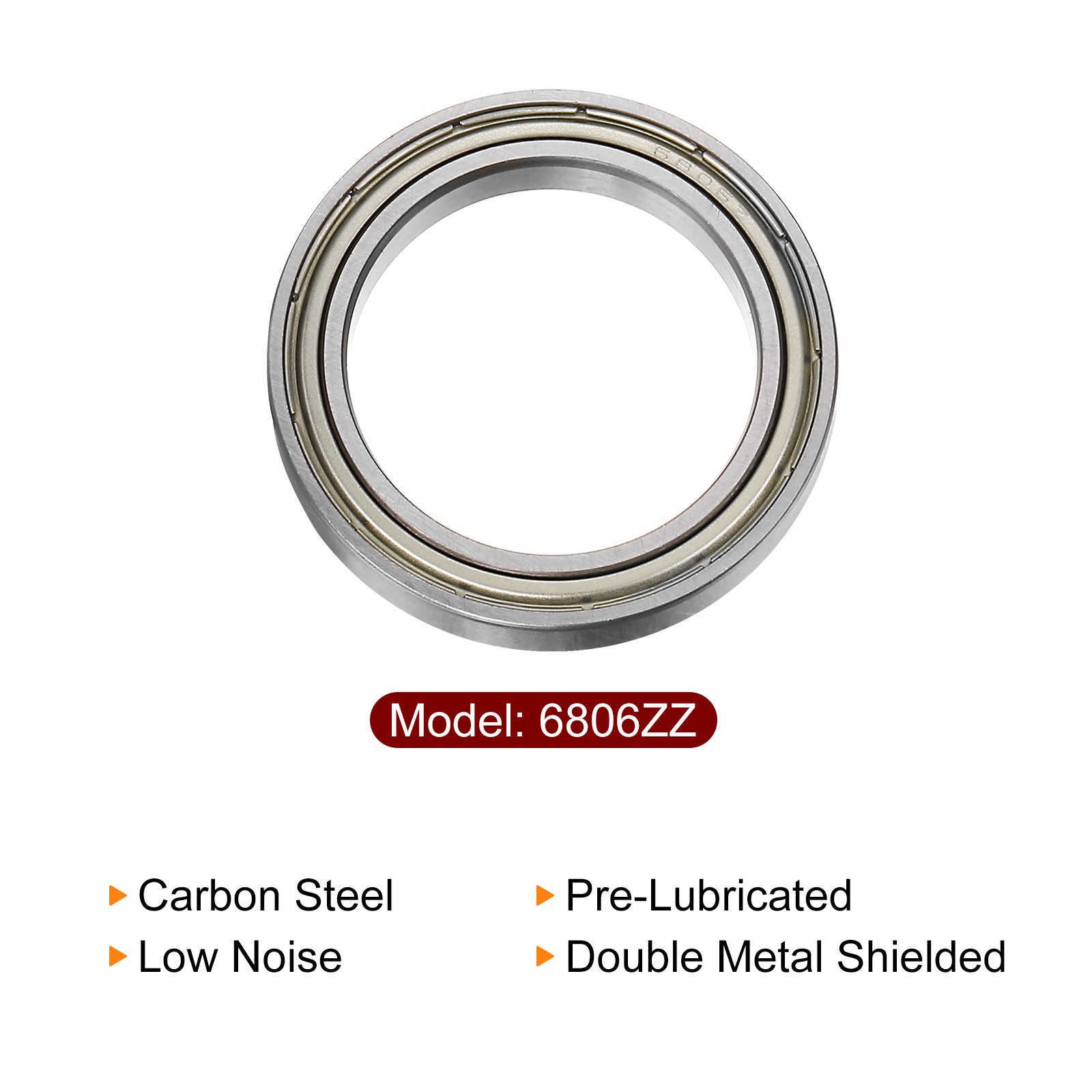 4pcs 6806ZZ Deep Groove Ball Bearings 30mm x 42mm x 7mm #1