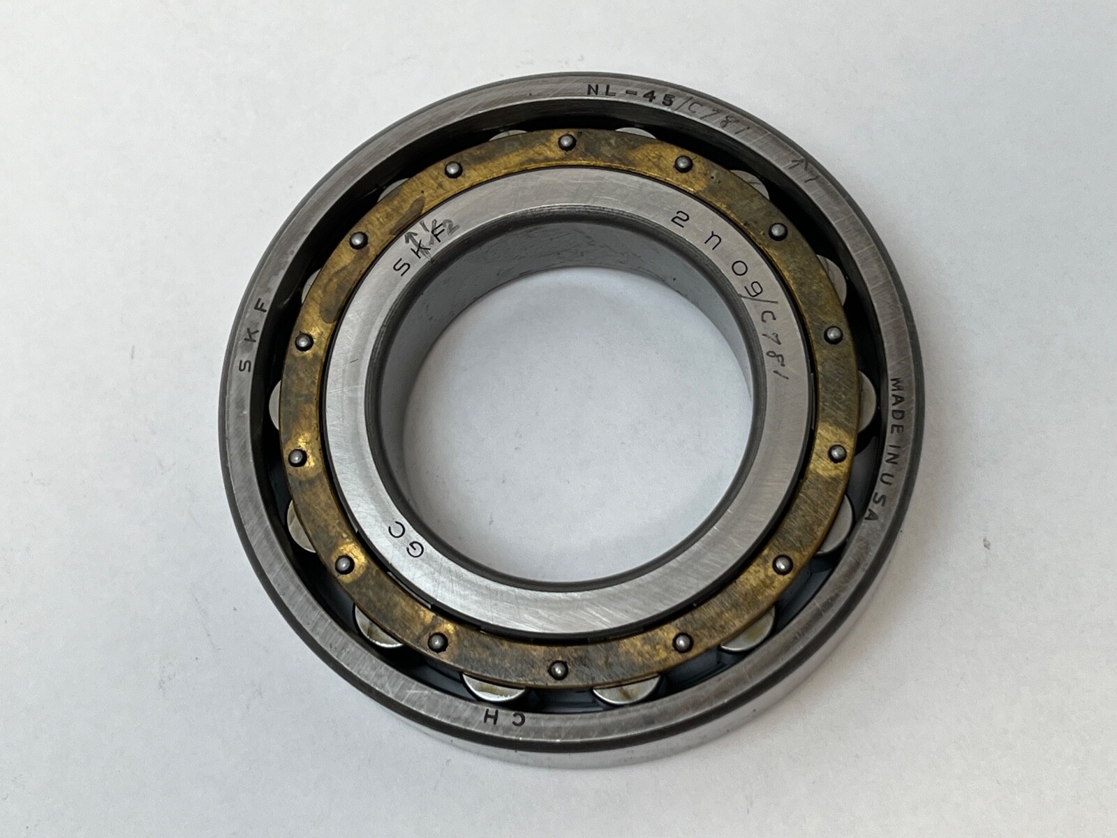SKF N-209-M/P5 Bearing 45x85x19 mm N209 N-209-M-P5 C781 USA