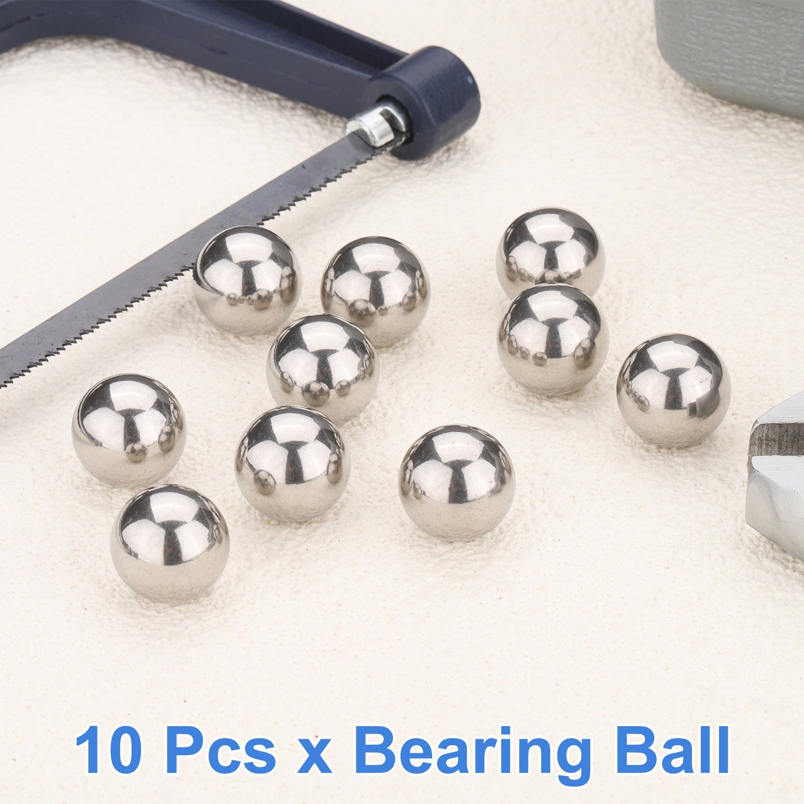 10Pcs 15mm Bearing Balls, 316L Stainless Steel G200 Precision (Mirror Polished)