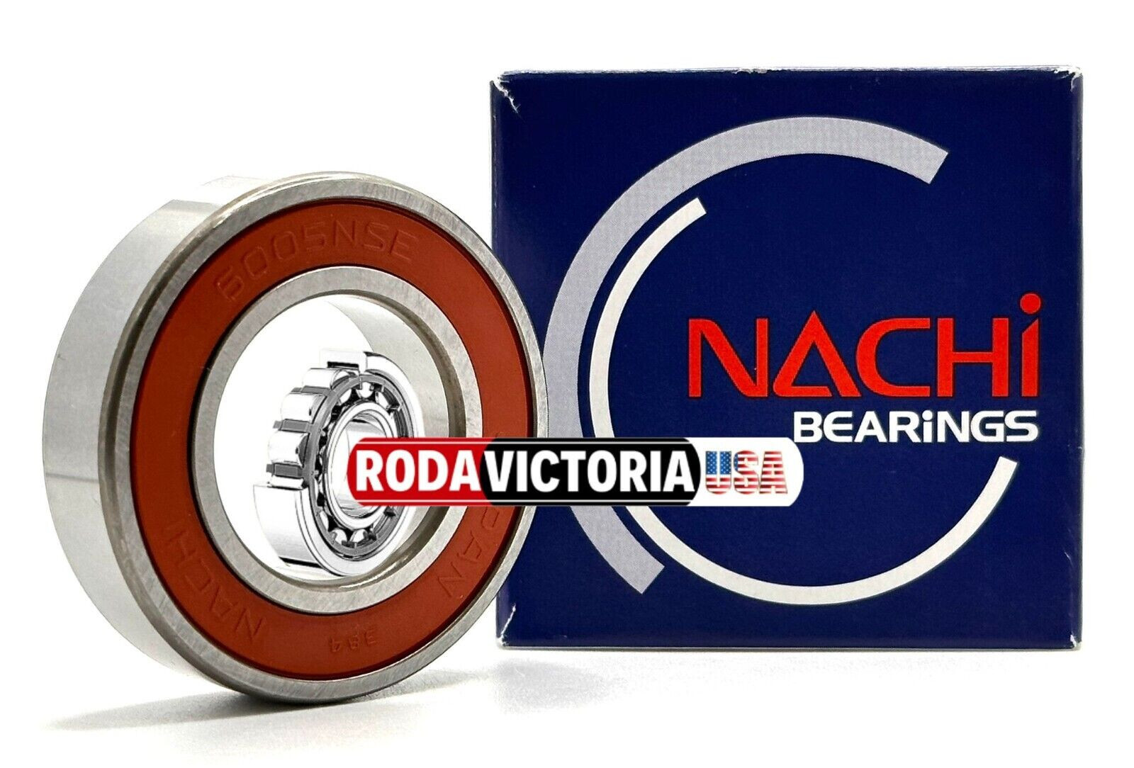NACHI 6005-2NSE9CM Deep Groove Ball Bearing 6005-2RS 25x47x12mm