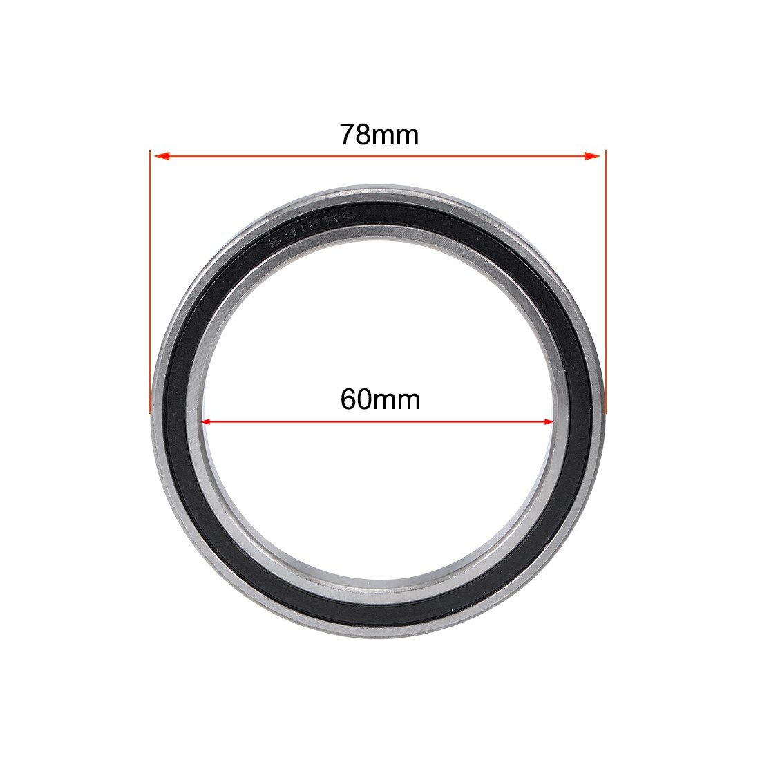 6812-2RS Deep Groove Ball Bearing 60x78x10mm Double Sealed Chrome Steel Bearings