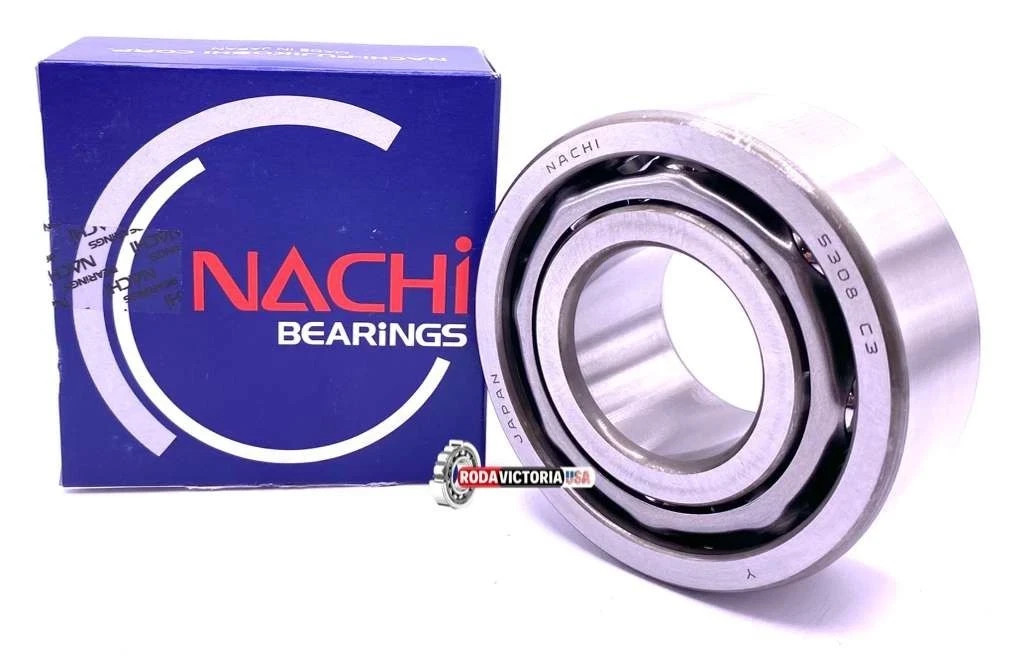 NACHI Japan 5308 C3 – Double Row Angular Contact Ball Bearing 40x90x36.5 mm