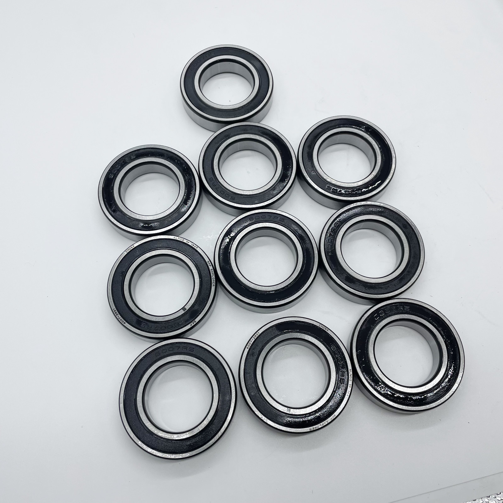 10x 6007 2RS1 Rubber Sealed Deep Groove Ball Bearing 35x62x14mm 6007RS