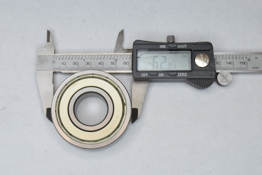 Radial Ball Bearing 6305-Z Open 25 mm Bore 62 mm OD 17 mm Alloy Steel Ring