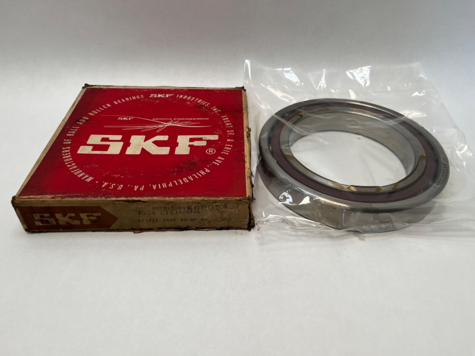 SKF 7024CTCC78G4 Bearing 120x180x28 mm 7024C 7024-CTC-C78-G4 ABEC7 USA