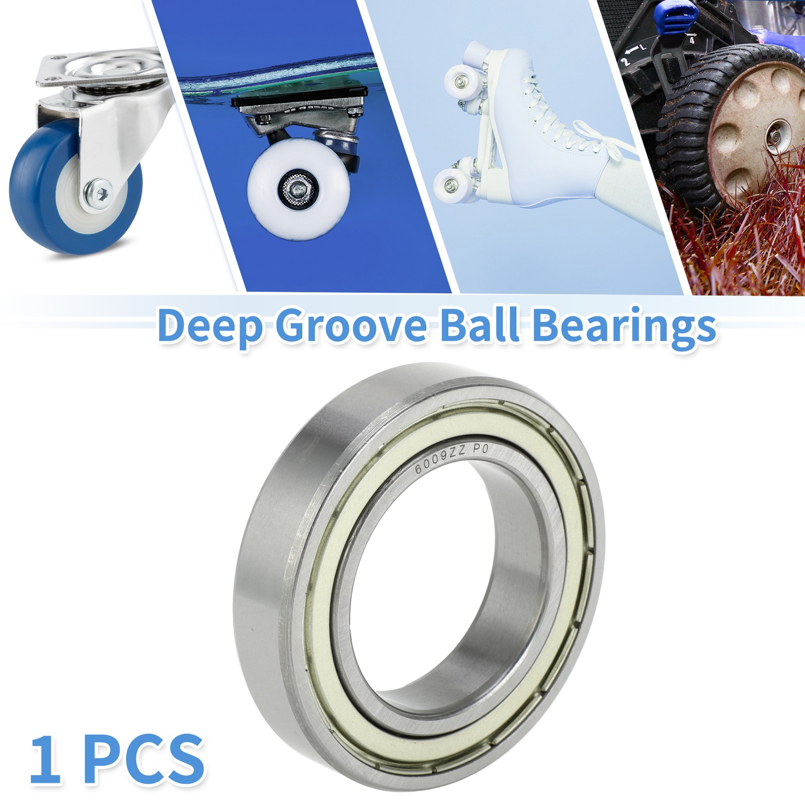 6009ZZ Deep Groove Ball Bearings P0 45x75x16mm 1 Pc Scooter Skateboard Wheel