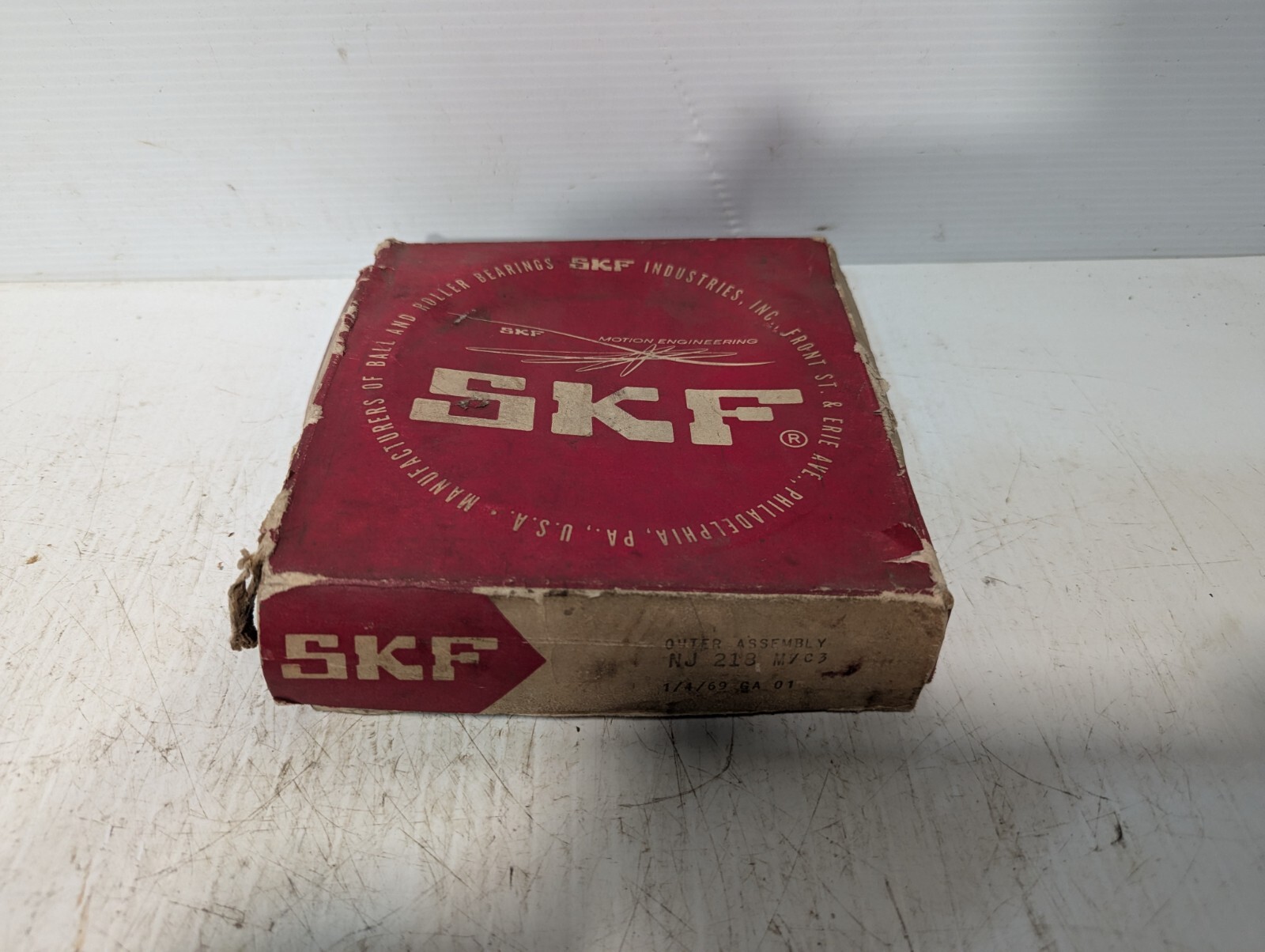 SKF NJ218M/C3 Cylindrical Roller Bearing, Outer Assembly