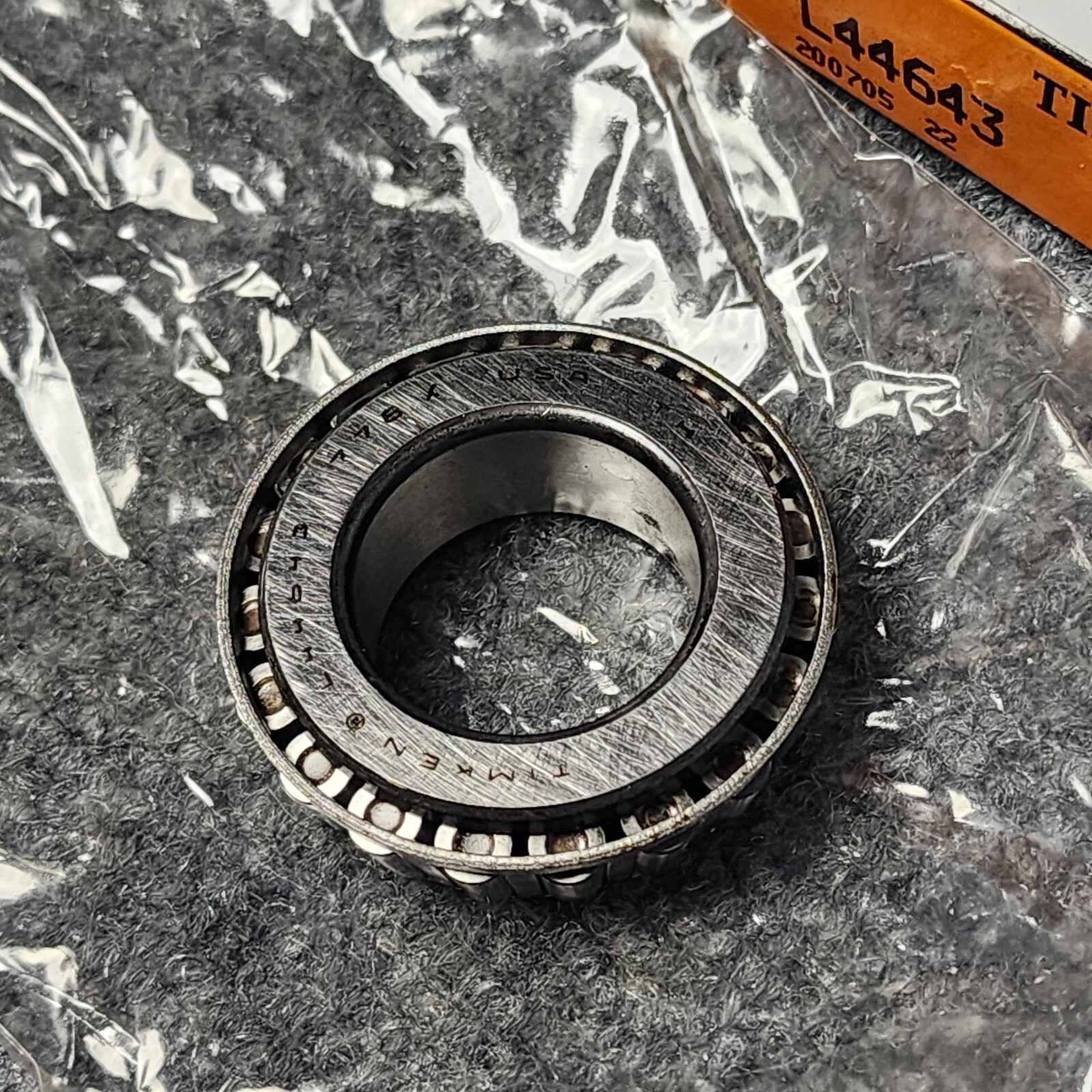 New Timken L44643 / L44643 20024 Tapered Roller Bearing Cone ( Rust )