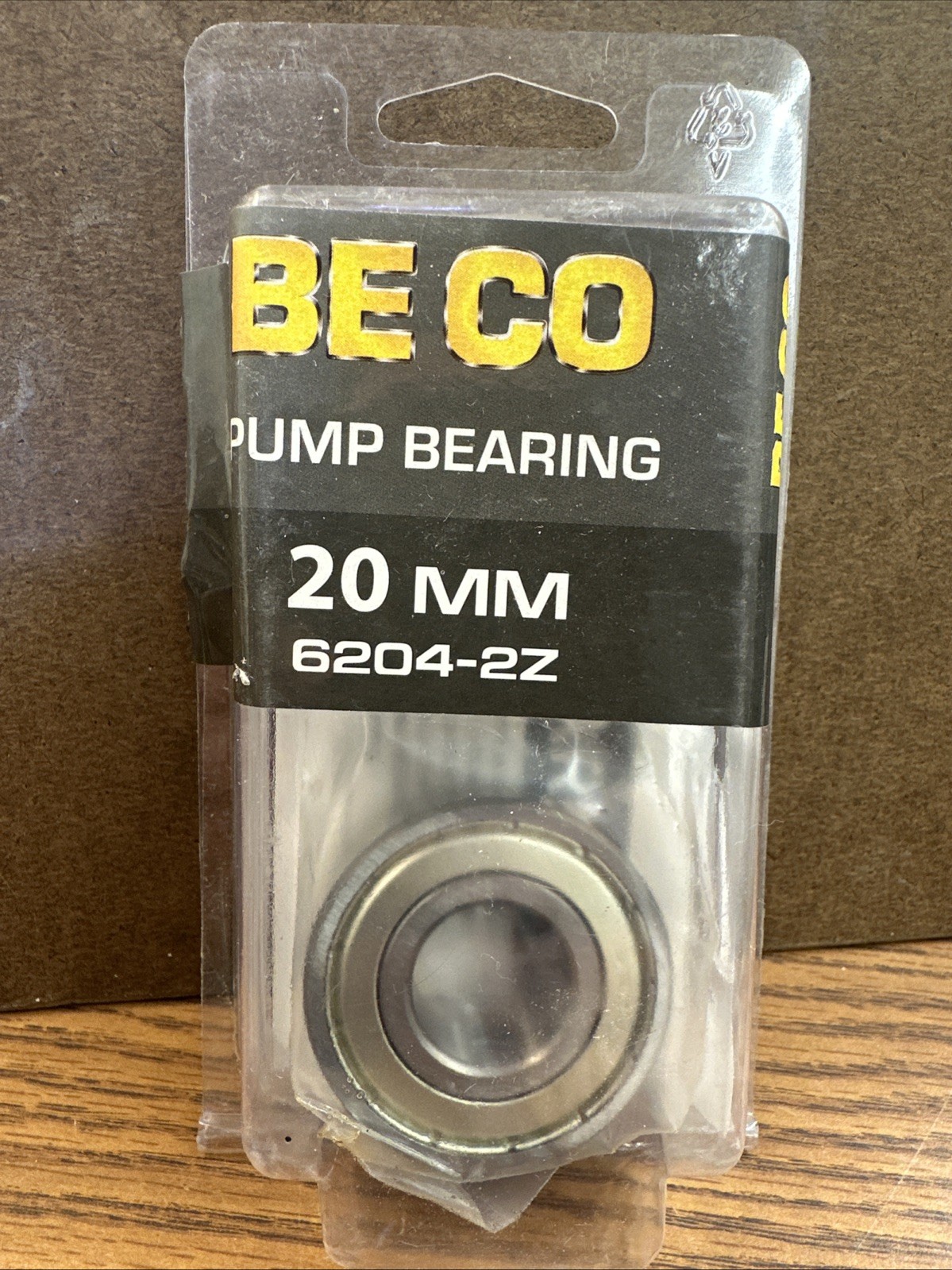 BE Co Pump Bearing 20 MM Part# 29.062.004BP, 6204-2Z