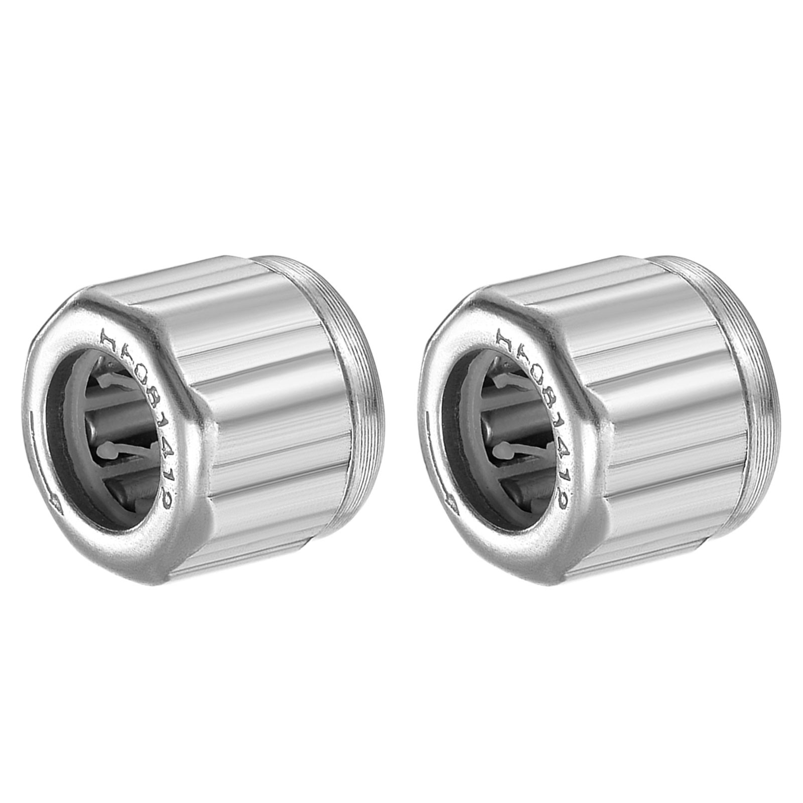 2 Pack 8mm IDx14mm ODx12mm Height HF081412 Needle Roller Bearings Chromium Steel