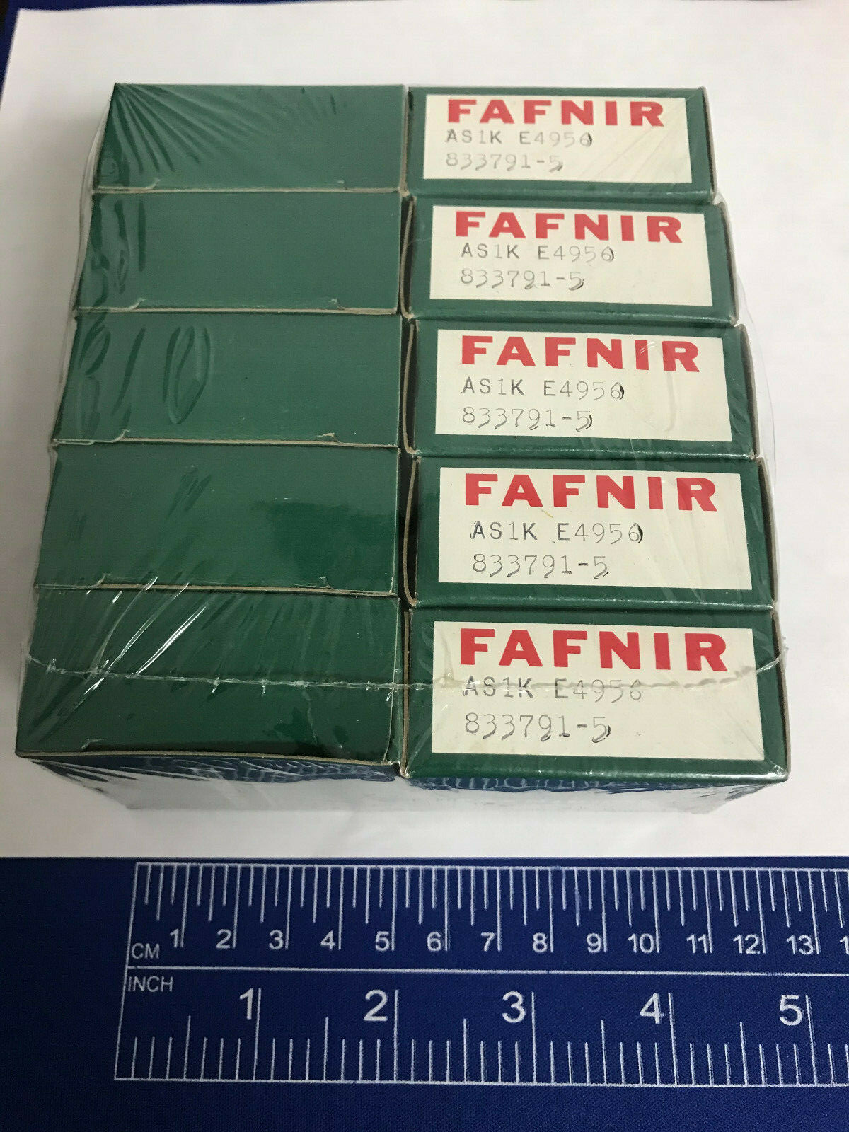 PACK OF 8 FAFHIR AS1K Extra-Small Round Ball Bearing, 1/4 in Dia Bore, 3/4 in OD