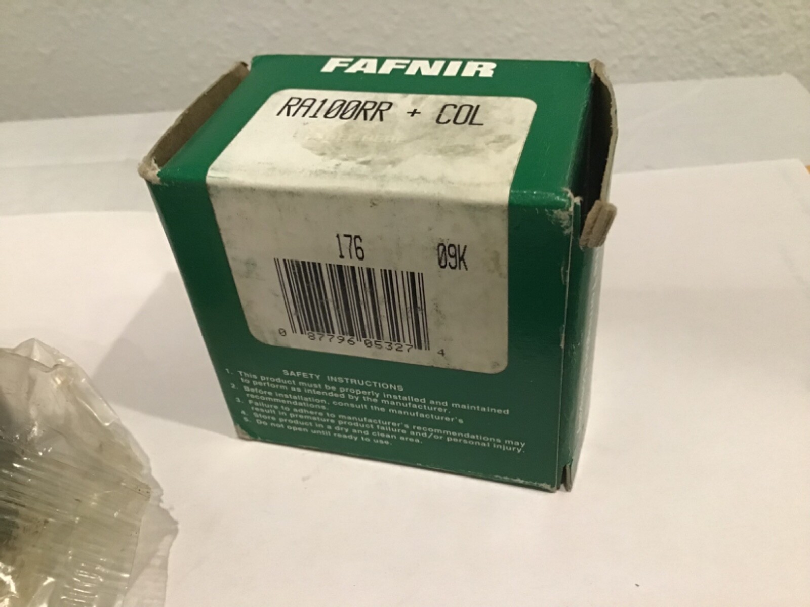 New Fafnir RA100RR + COL Insert Bearing, 1.000″ ID, 52mm OD