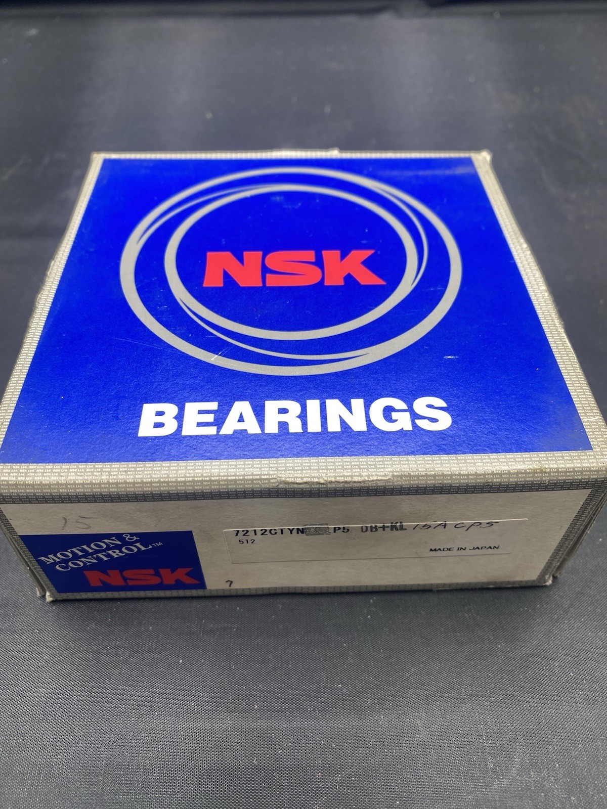 NSK 7212CTYNP5 C DBL+KL Angular Ball Bearings 1 Pair NOS B3
