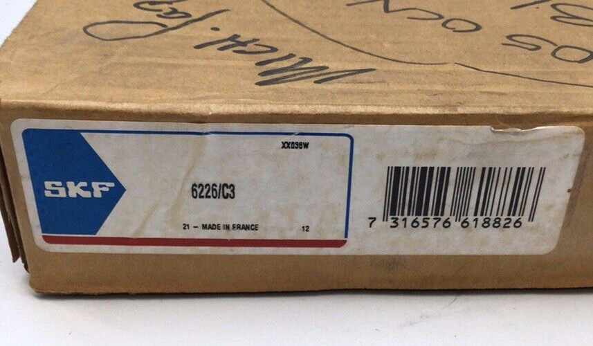 SKF 6226/C3 Ball Bearing 130mm ID X 230mm OD X 40mm Wide 6226C3