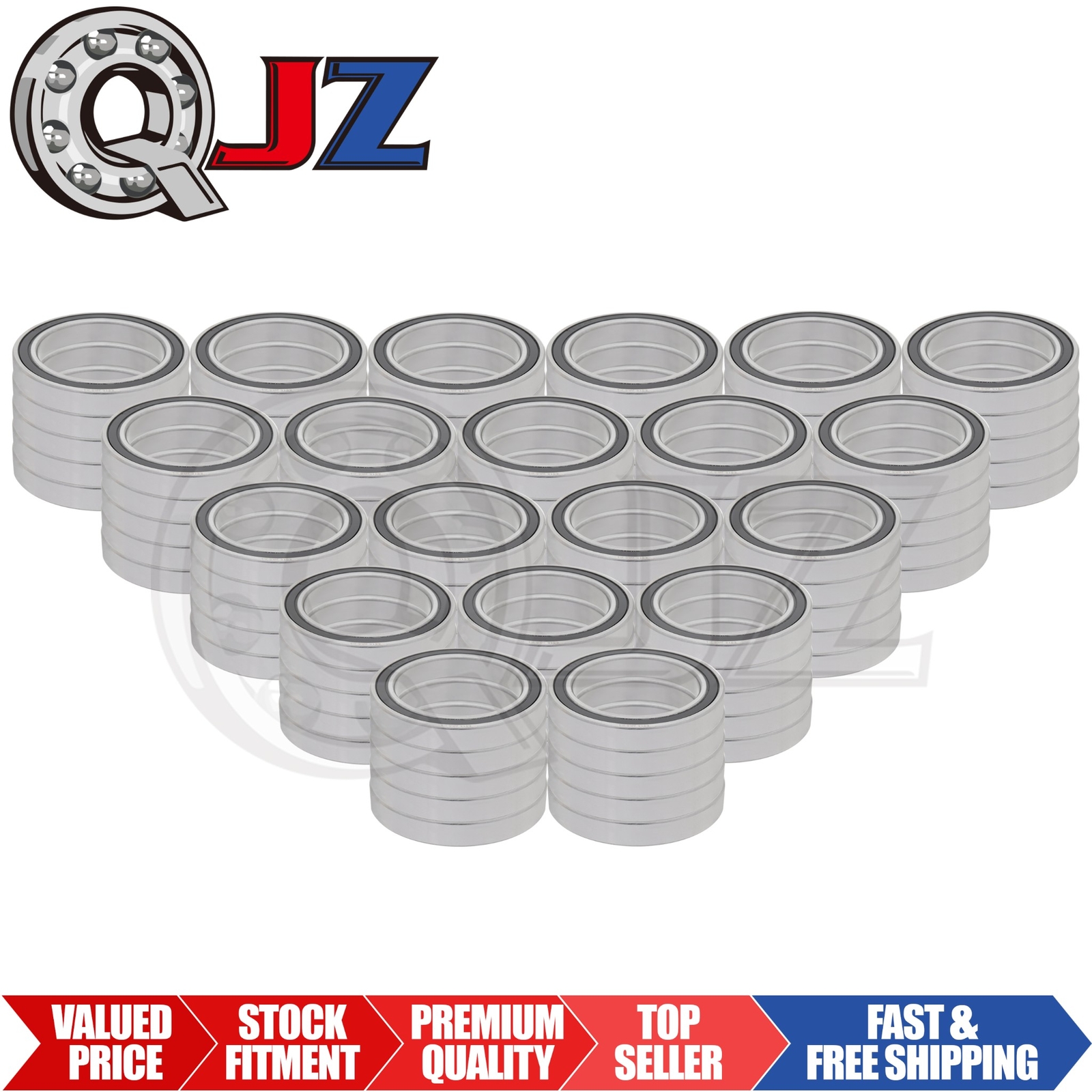 [Qty.100] 6915-2RS Radial/Deep Groove Ball Bearing [72mm ID x 105mm OD x 13mm W]