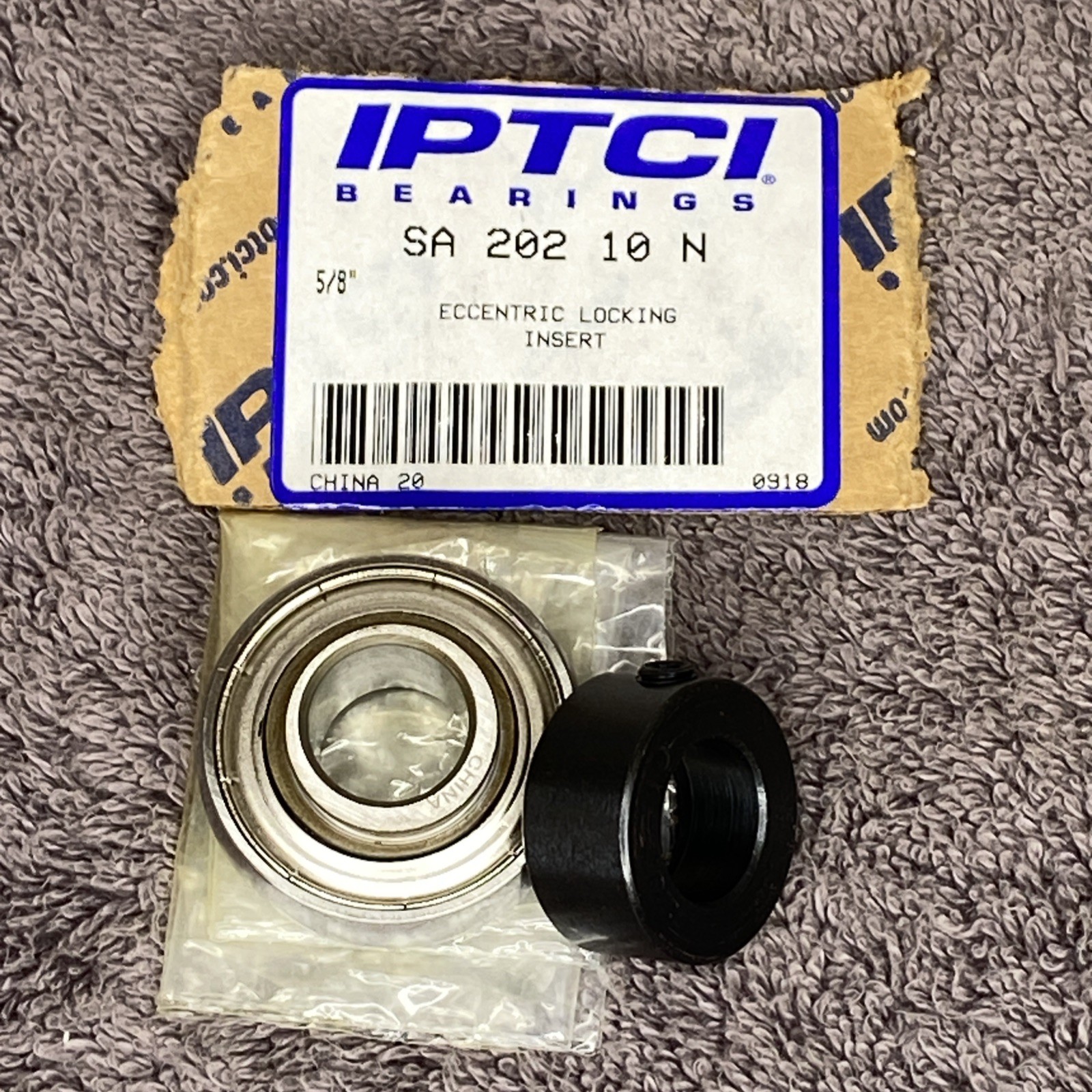 IPTCI SA202-10N Insert Ball Bearing Eccentric Locking 5/8″ Bore NOS Open Box