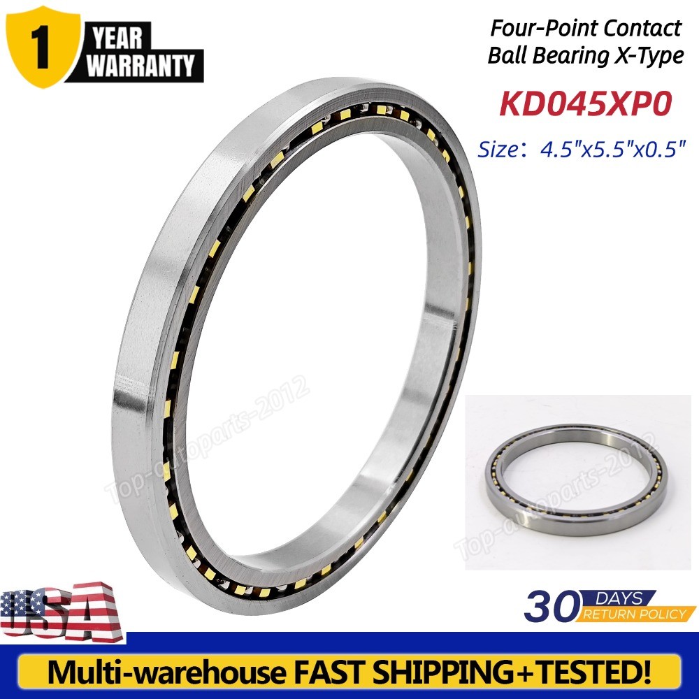 KD045XP0 X-Type Thin Section Four-Point Contact Ball Bearing 4.5″x5.5″x0.5″