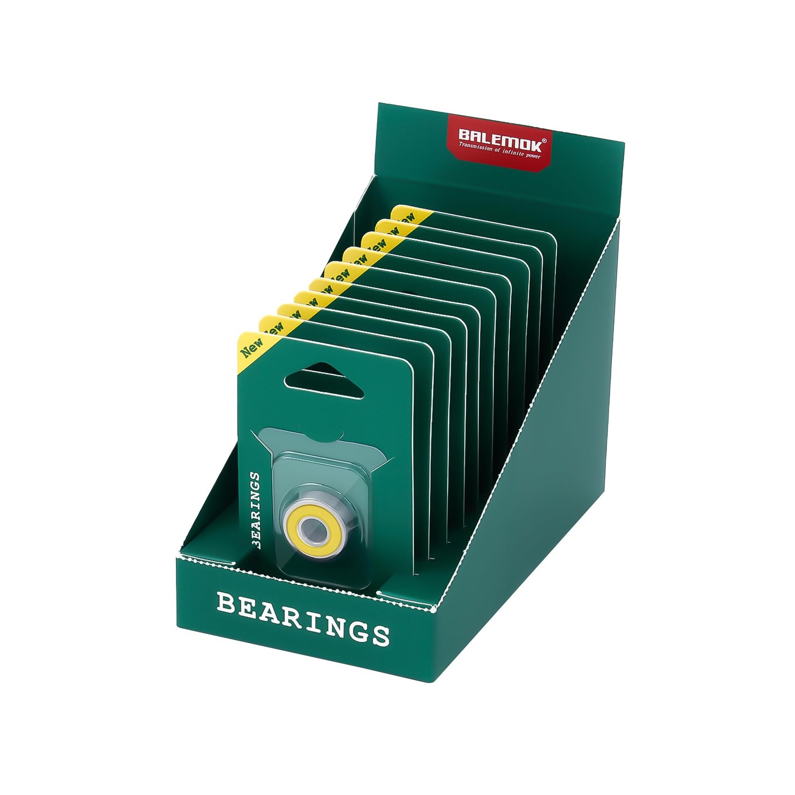 Skateboard Bearings x 10 (8x22x7mm 608-2RS, Yellow, 10) 8x22x7mm 608-2RS