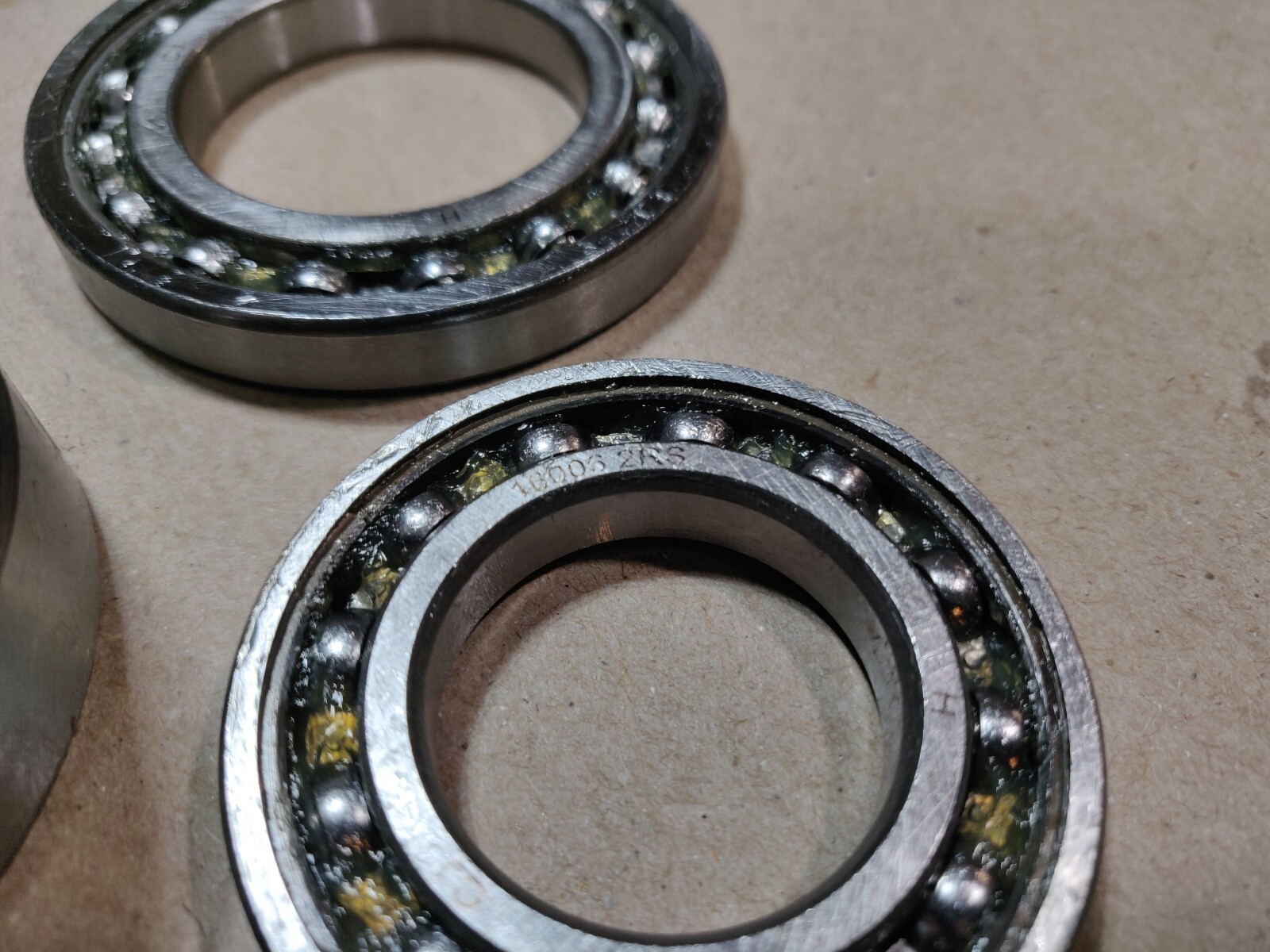 Lot of 7, CJ Unsealed Radial Bearings 62/32 2RS, 16006 2RS, 16008 2RS, 6004