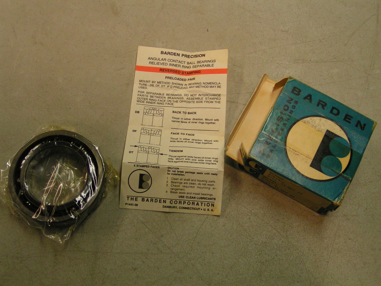 Timken 9110 SKF/FAG 7010 NSK 50BNC 110BX48 Barden Angular Contact High Speed