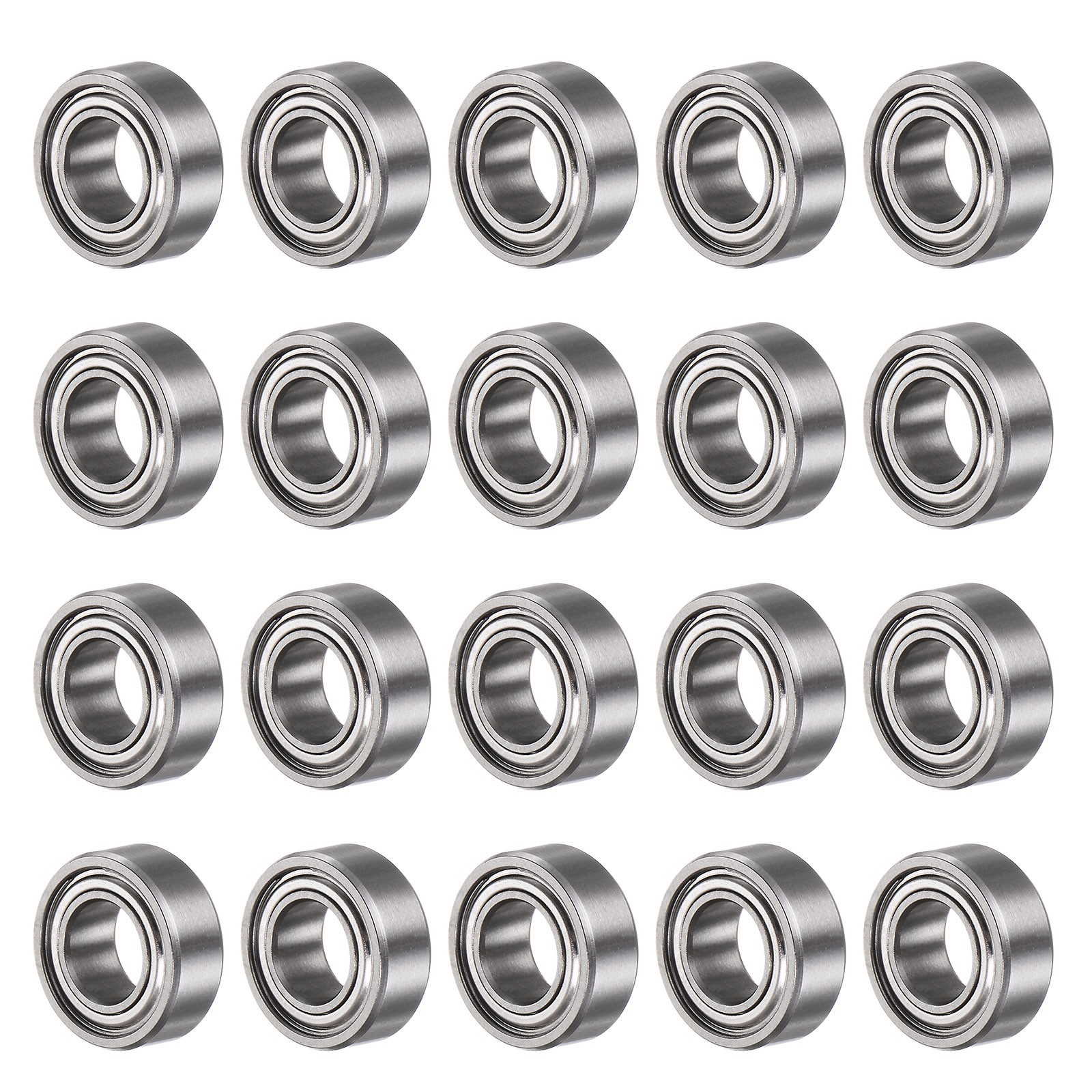 20pcs 1/4″ x 1/2″ x 3/16″ Deep Groove Ball Bearings Chrome Steel Z1