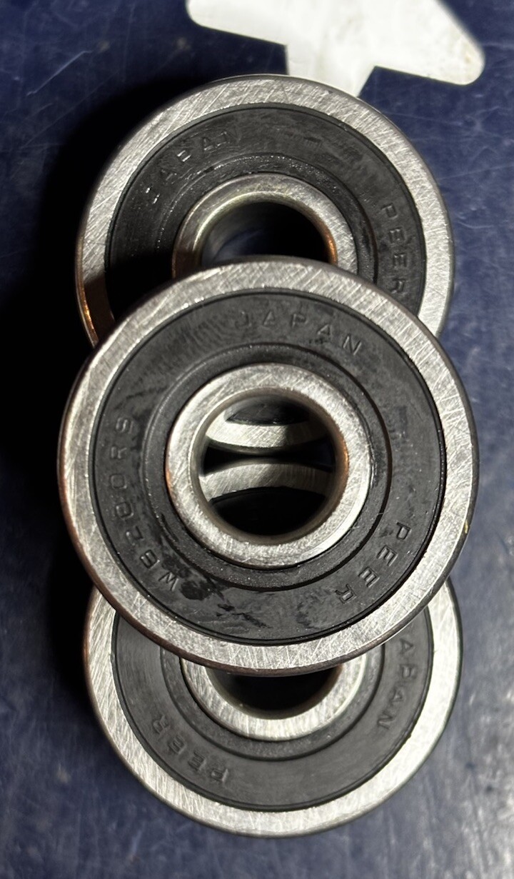 3X PEER W6200RS Precision Sealed Ball Bearing 10mm X 30mm X 14mm W62002RSUL15
