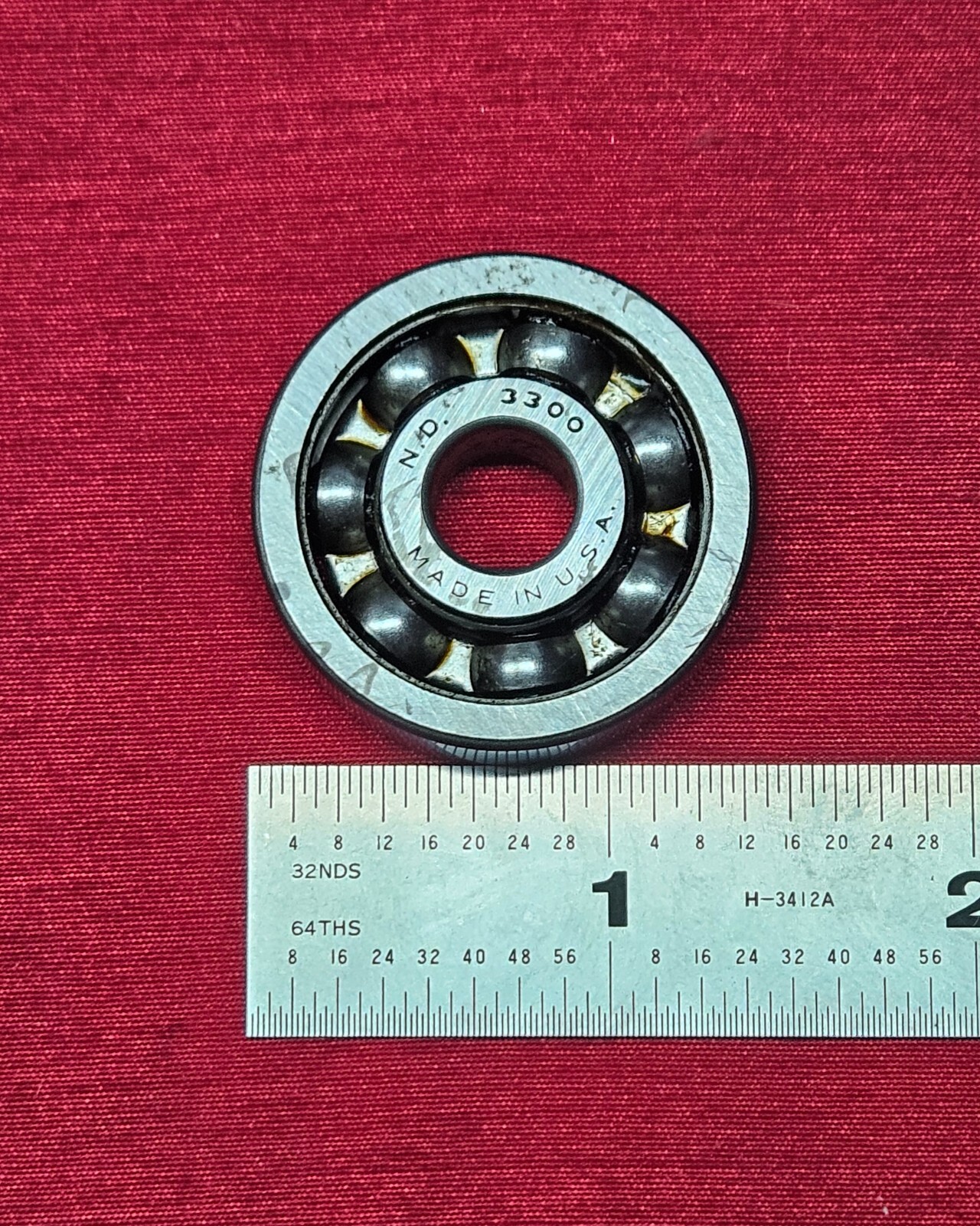 New Departure ND 3300 Bearing 10mm Bore, 35mm OD, 11mm W, Made In USA – NEW