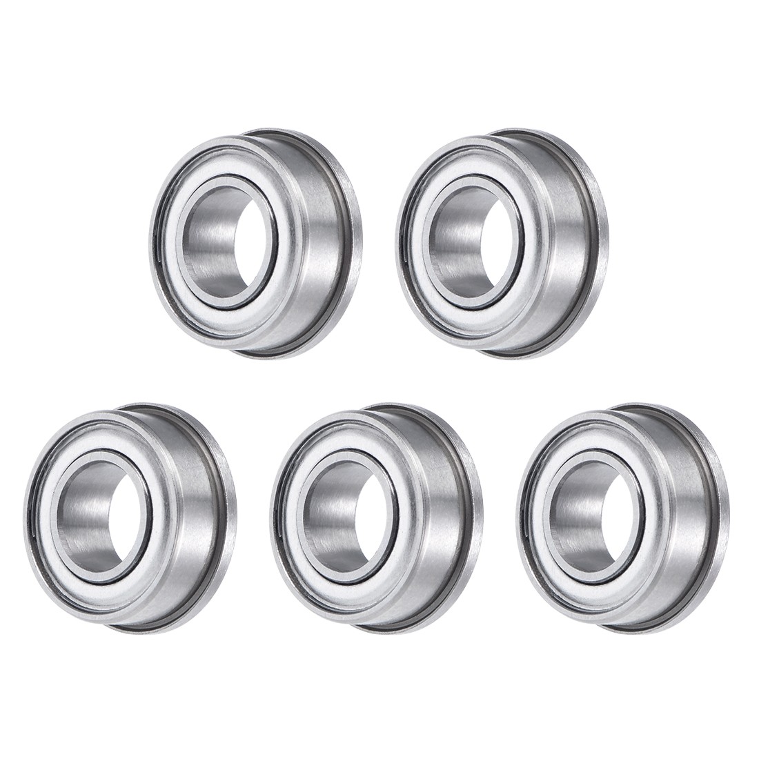 5pcs FR188ZZ Flange Ball Bearing 1/4″x1/2″x3/16″ Double Shielded GCr15 Bearings