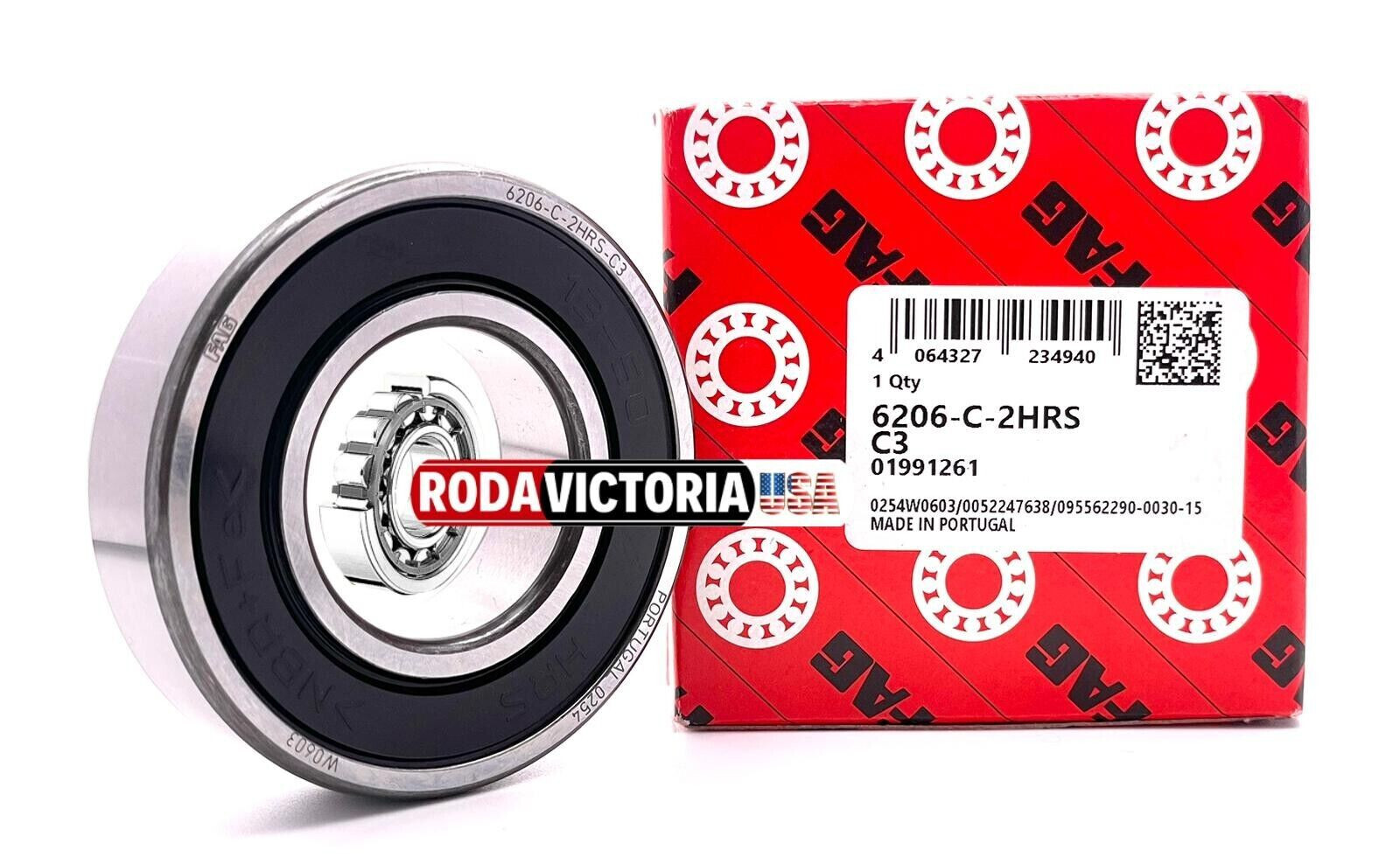 FAG 6206 C 2HRS L038 C3 Deep Groove Ball Bearings Single Row 30x62x16 mm