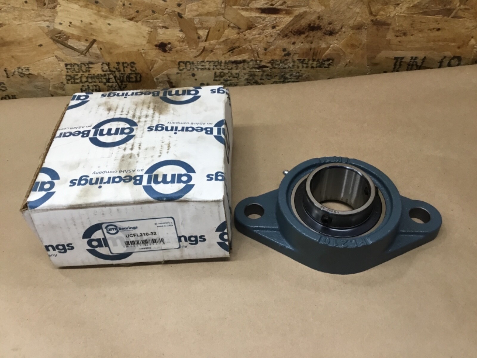 AMI UCFL210-32 2-BOLT FLANGE MOUNT BEARING 2- SET SCREWS SHAFT DIA 2″ #07D44PR5