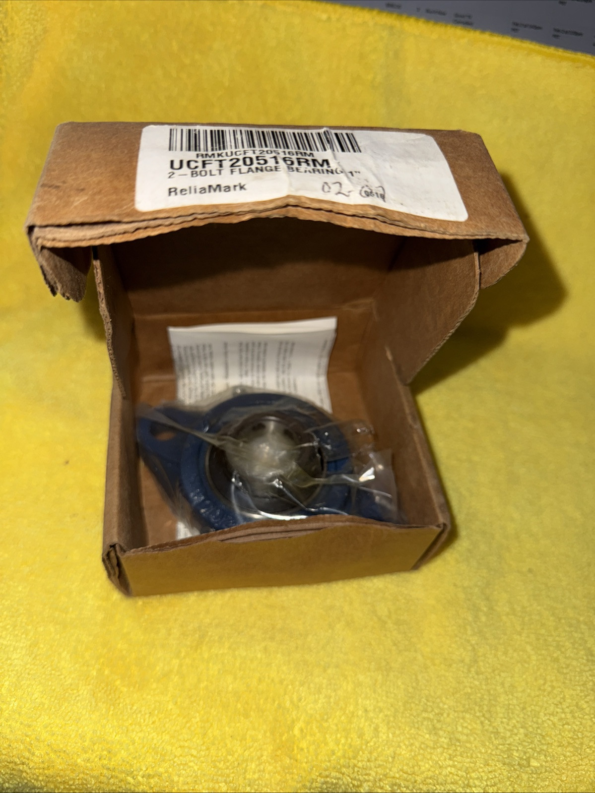 NEW GENUINE Relia Mark UCFT 20516RM BEARINGS 2 BOLT FLANGE BEARING 1″ FT205
